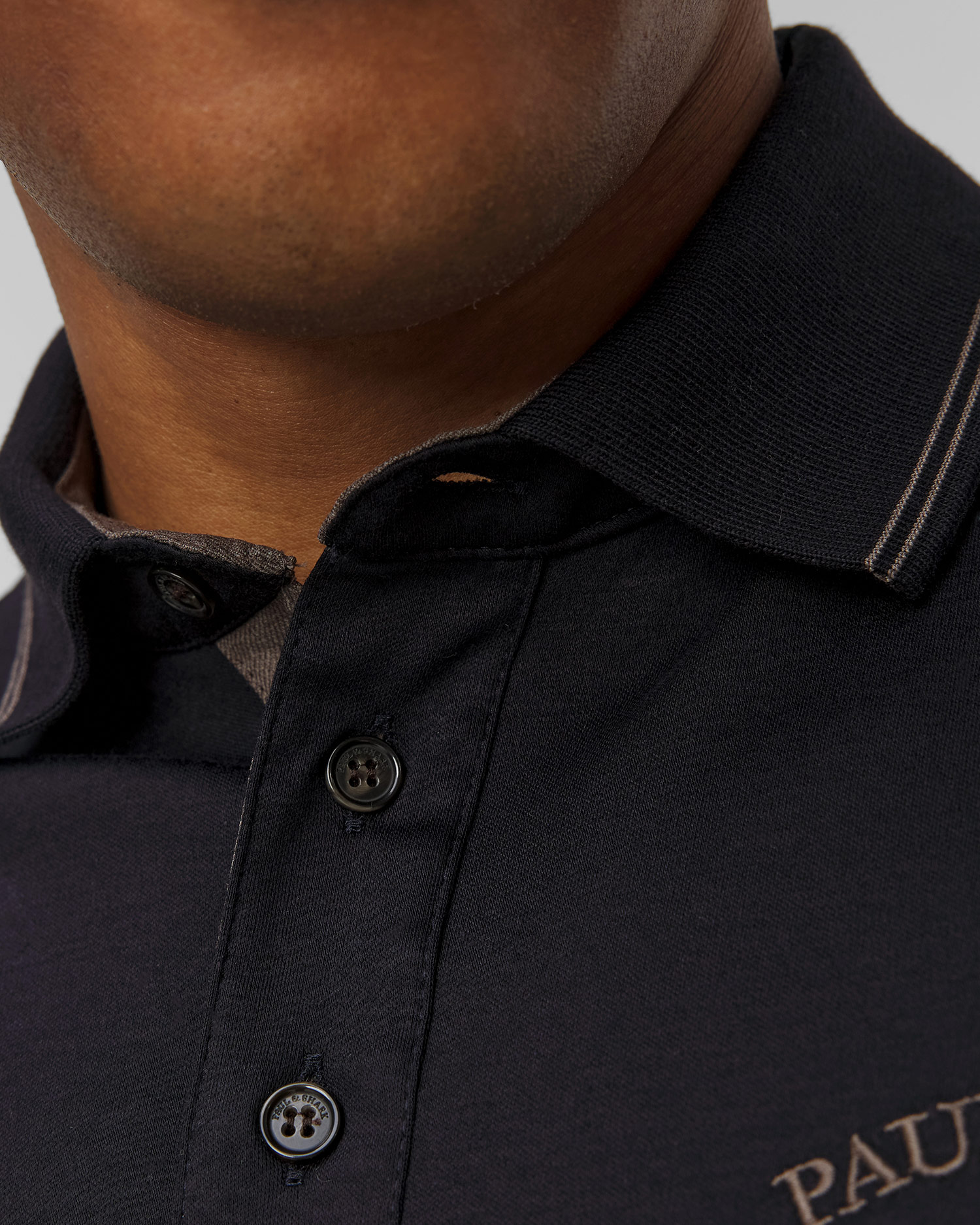 Polo bleu marine pour hommes Paul&Shark