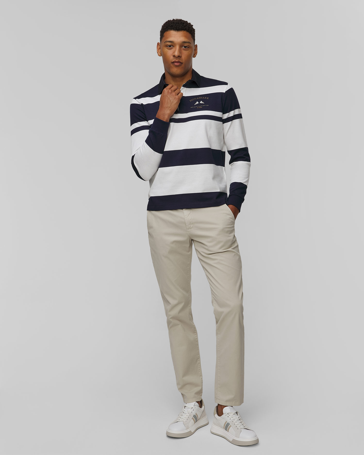 Polo rayé pour hommes Paul&Shark