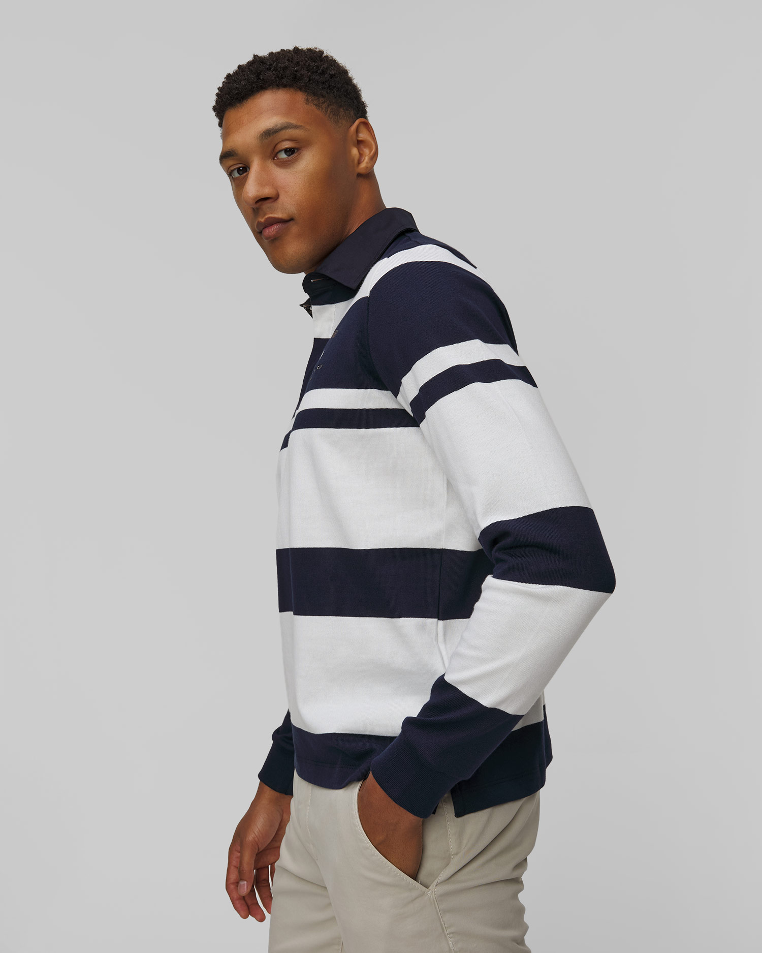 Polo rayé pour hommes Paul&Shark
