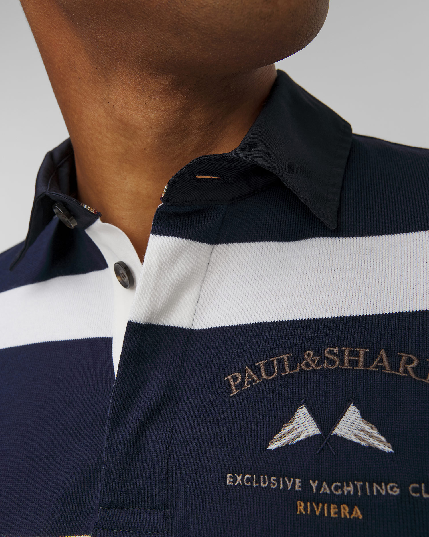 Polo rayé pour hommes Paul&Shark