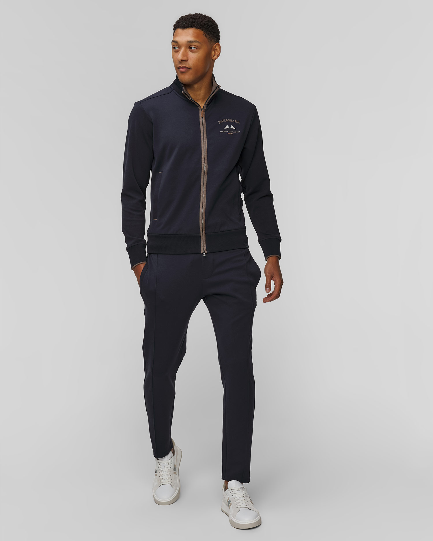 Sweat-shirt bleu marine pour hommes Paul&Shark 