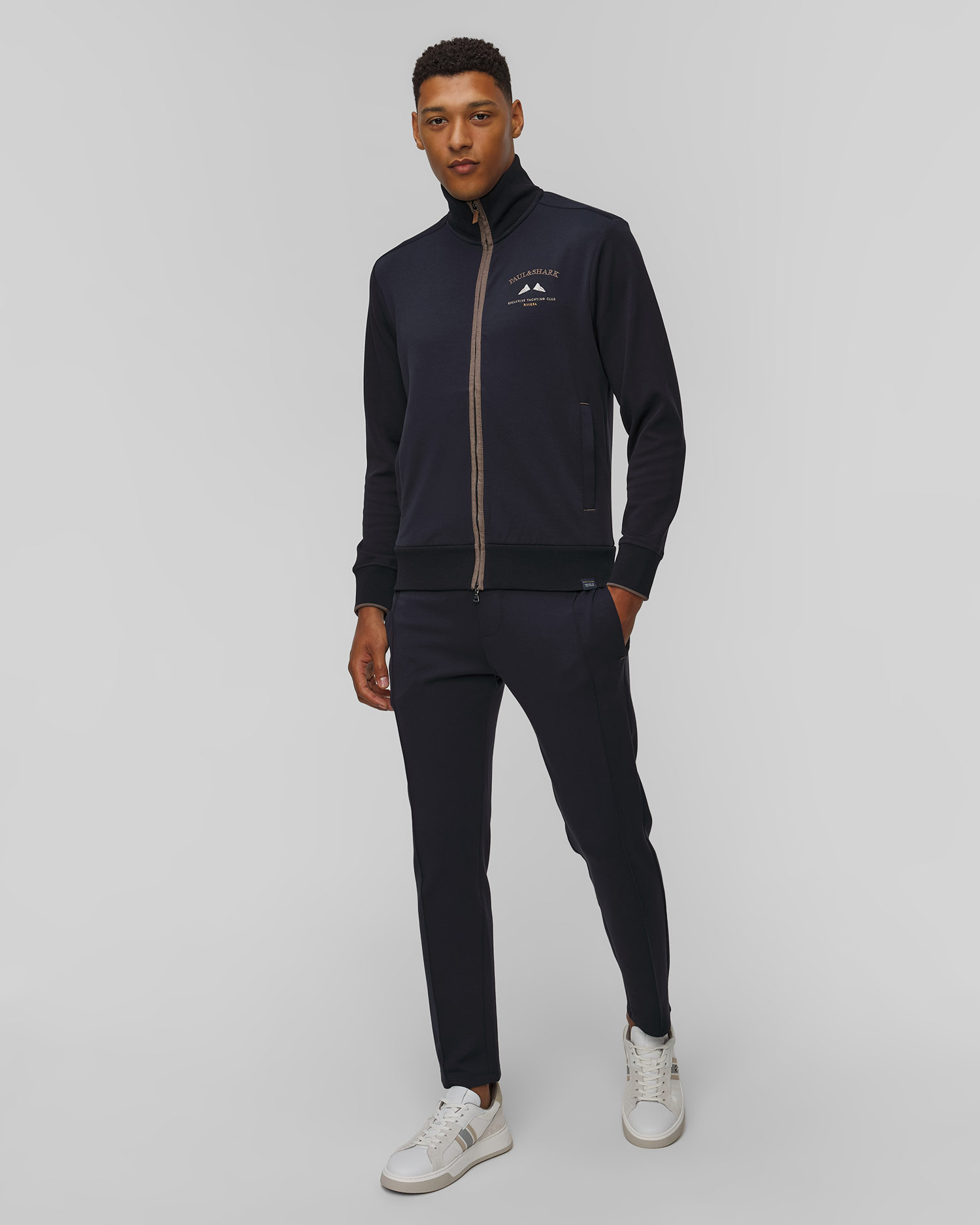 Pantalon bleu marine pour hommes Paul&Shark 