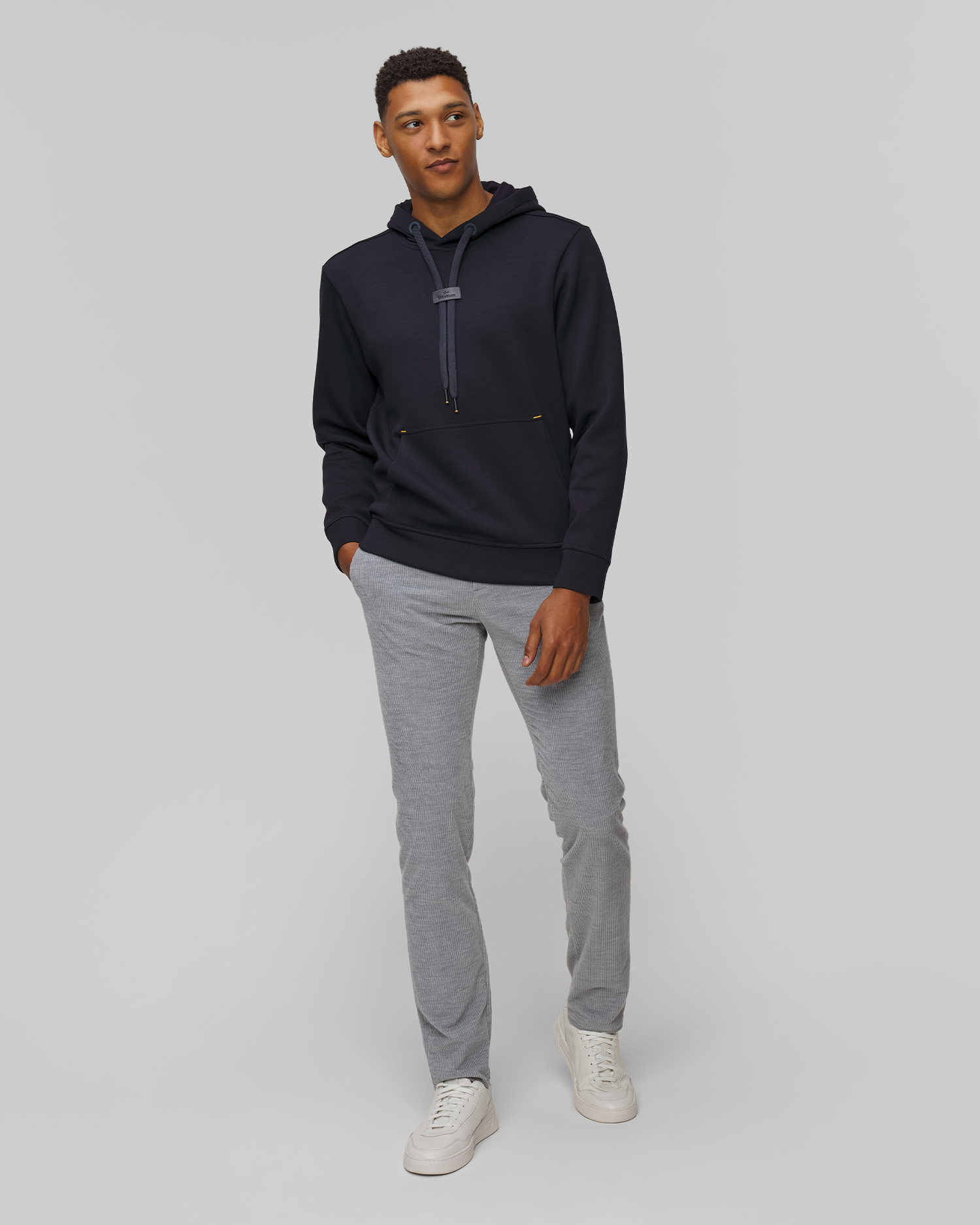 Sweat-shirt à capuche bleu marine pour hommes Paul&Shark 