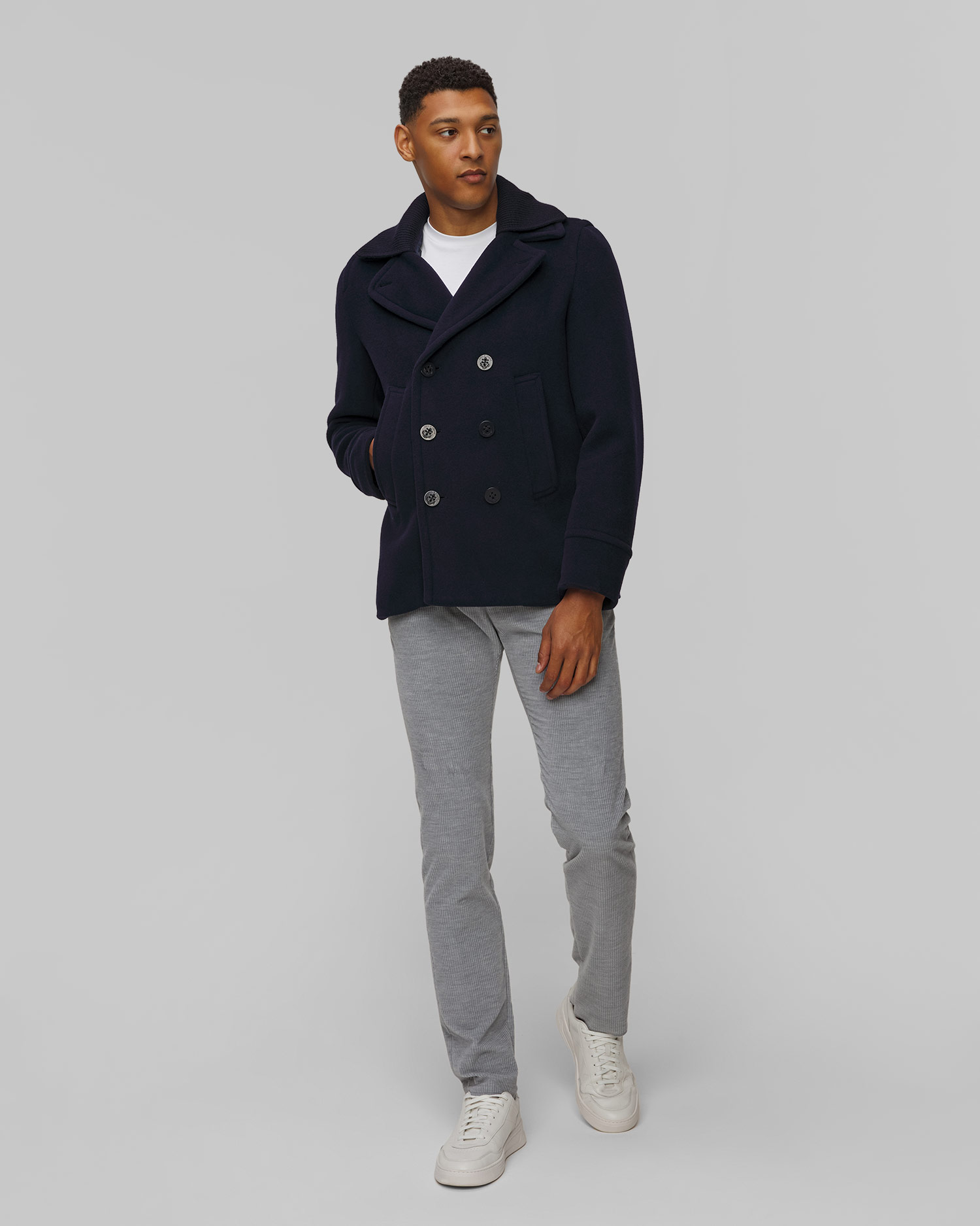 Wełniana granatowa kurtka męska Paul&Shark