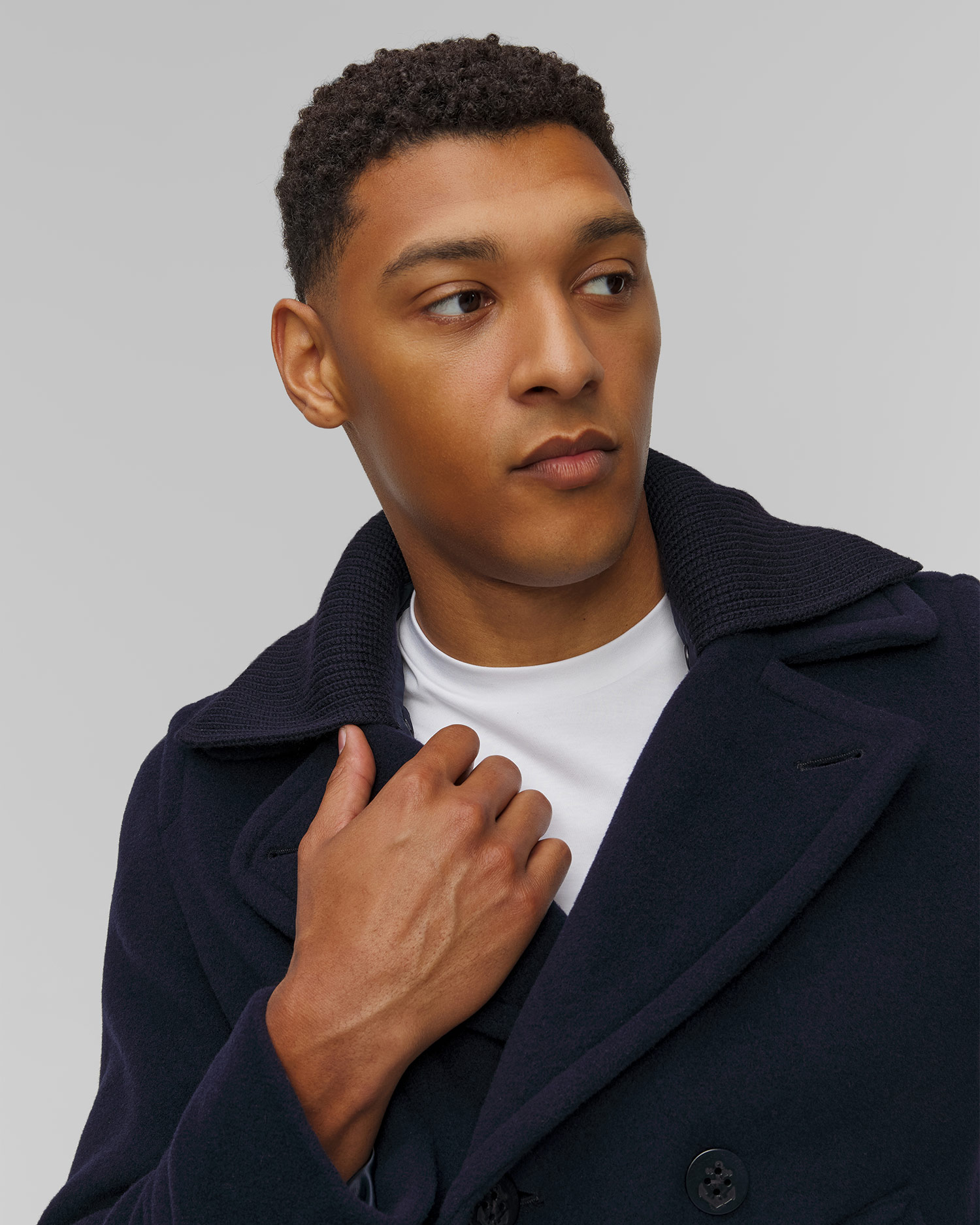 Wełniana granatowa kurtka męska Paul&Shark