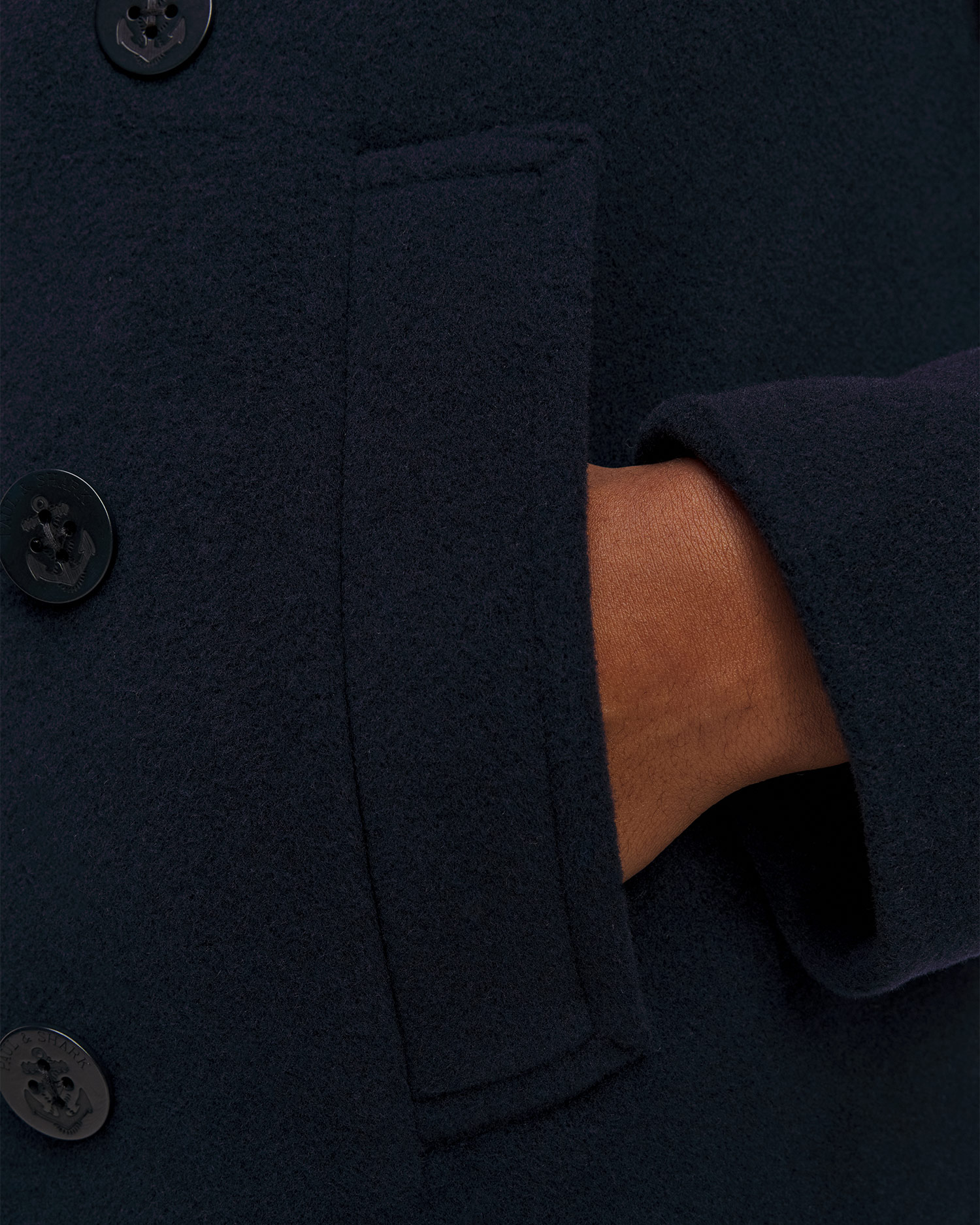 Wełniana granatowa kurtka męska Paul&Shark