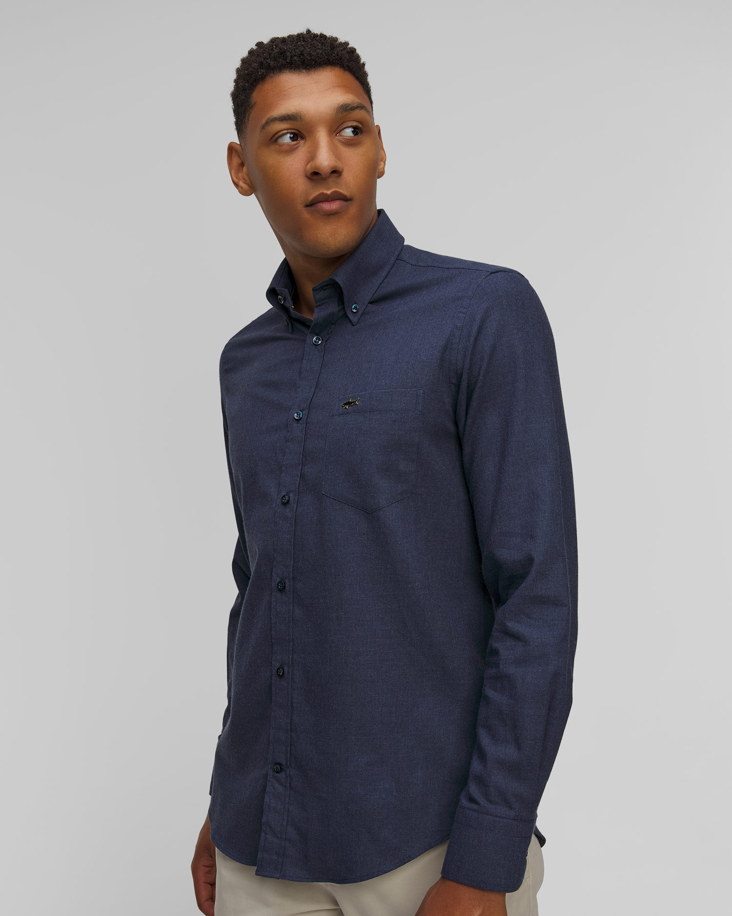 Granatowa koszula męska Paul&Shark, Kolor/Wzór: Granatowy