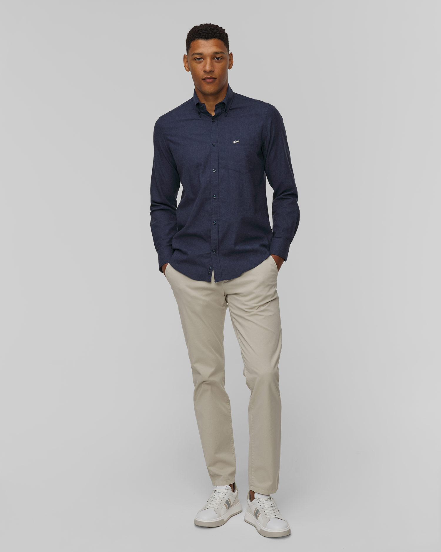 Chemise bleu marine pour hommes Paul&Shark