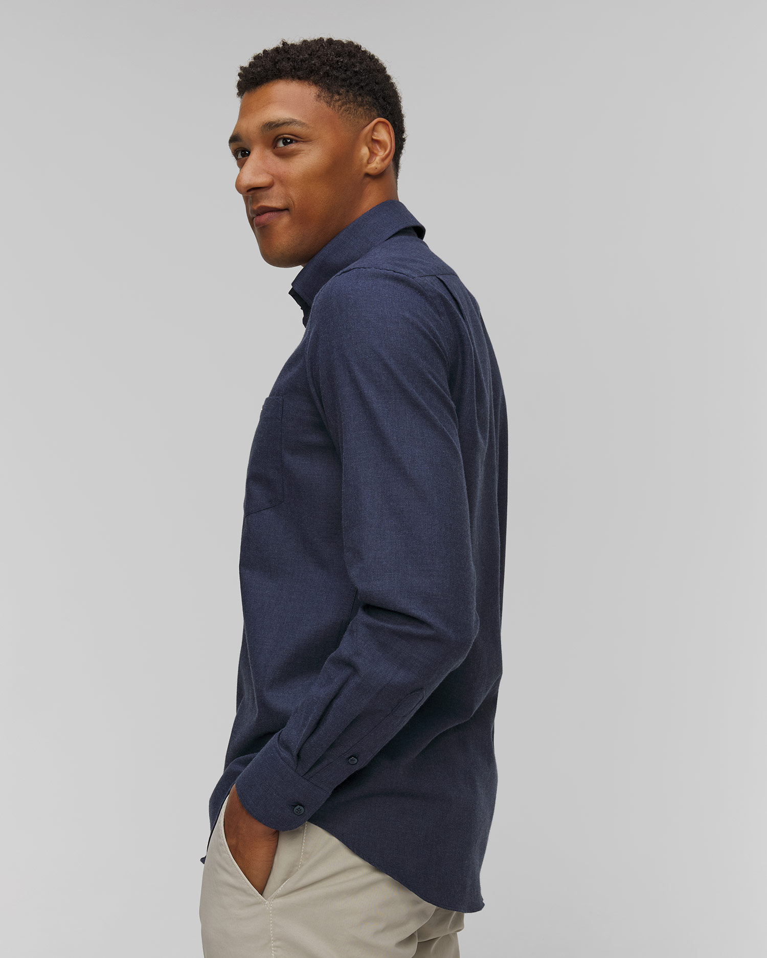 Chemise bleu marine pour hommes Paul&Shark