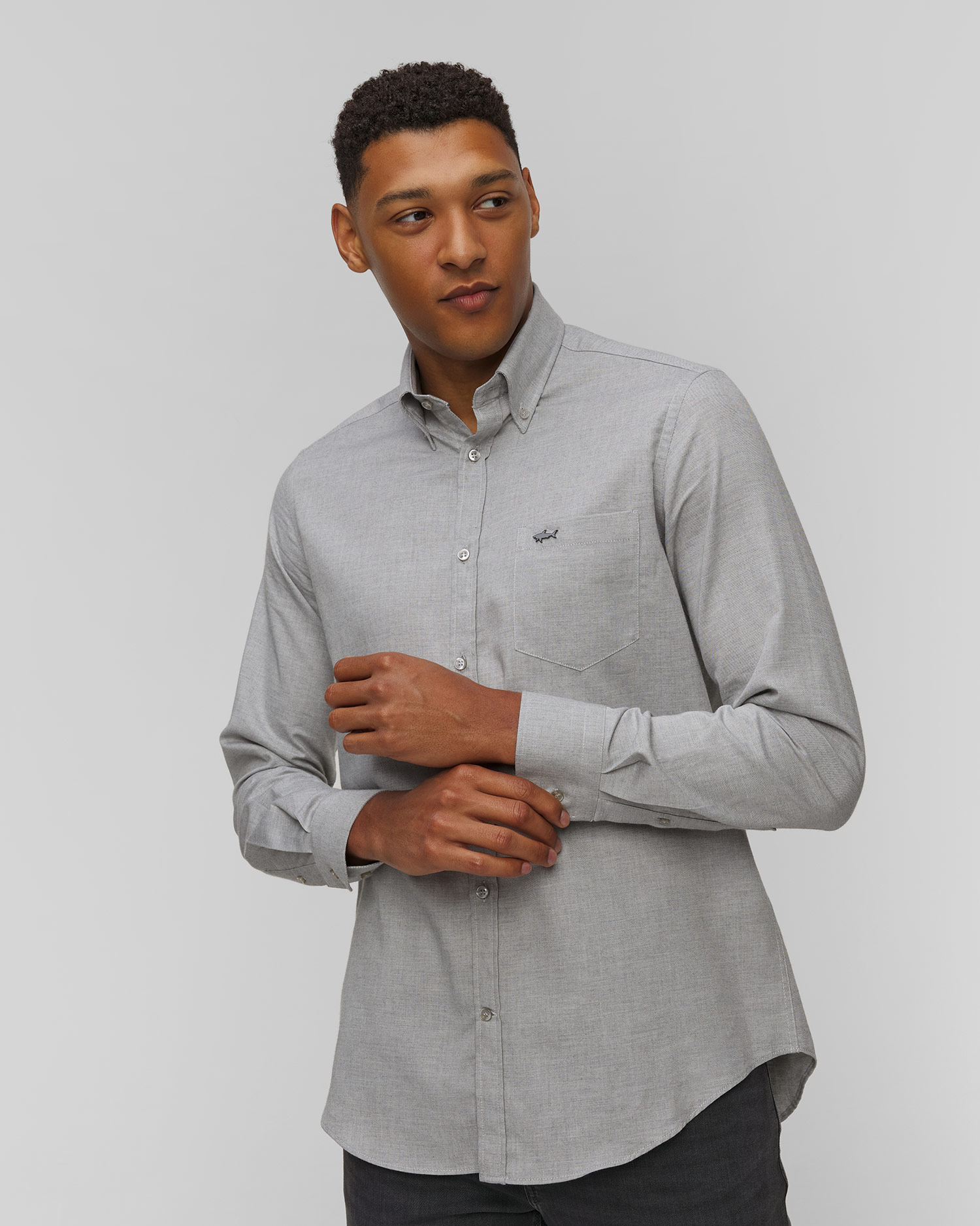 Szara koszula męska Paul&Shark, Kolor/Wzór: Szary