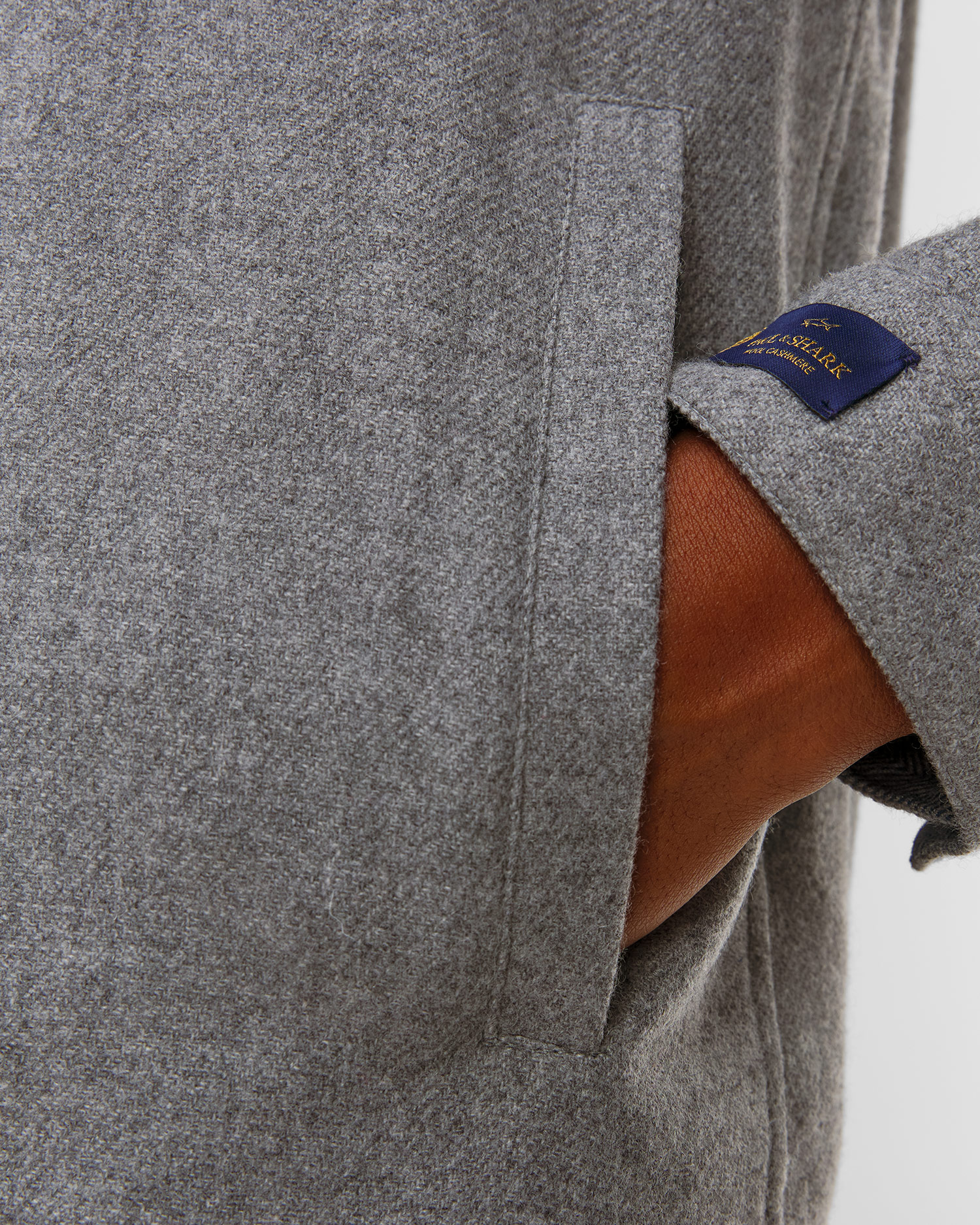 Szara koszula wełniana męska Paul&Shark