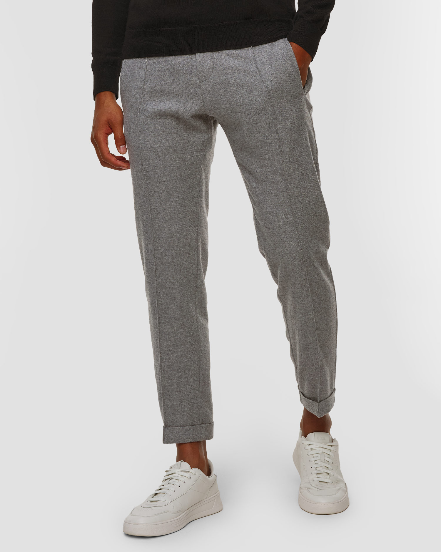 Pánske sivé vlnené nohavice Paul&Shark