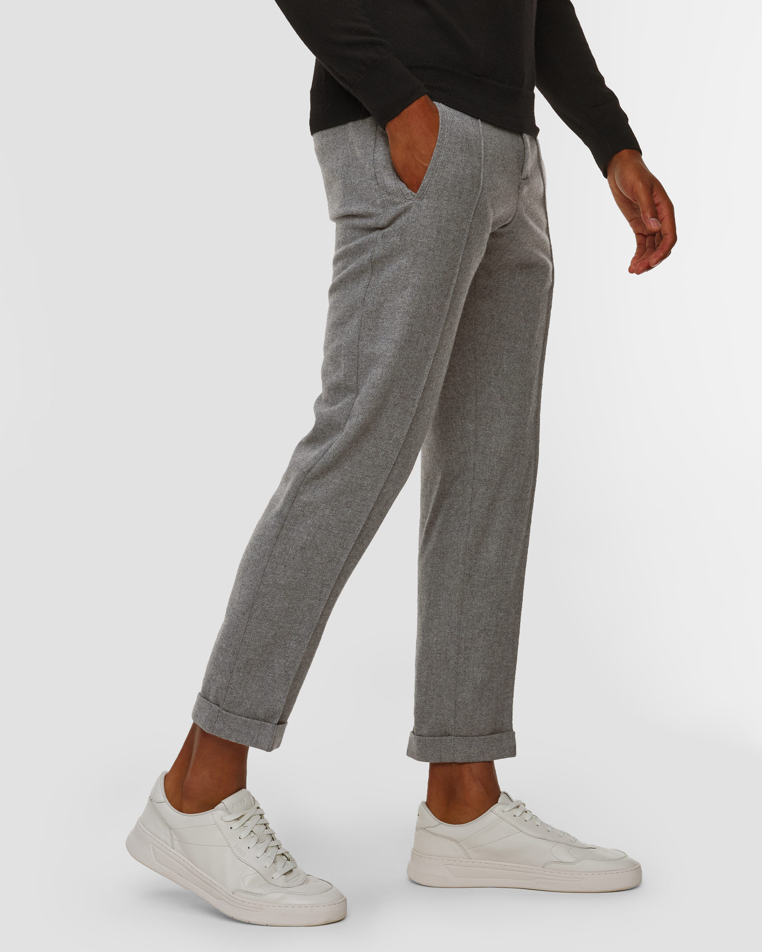 Pánske sivé vlnené nohavice Paul&Shark