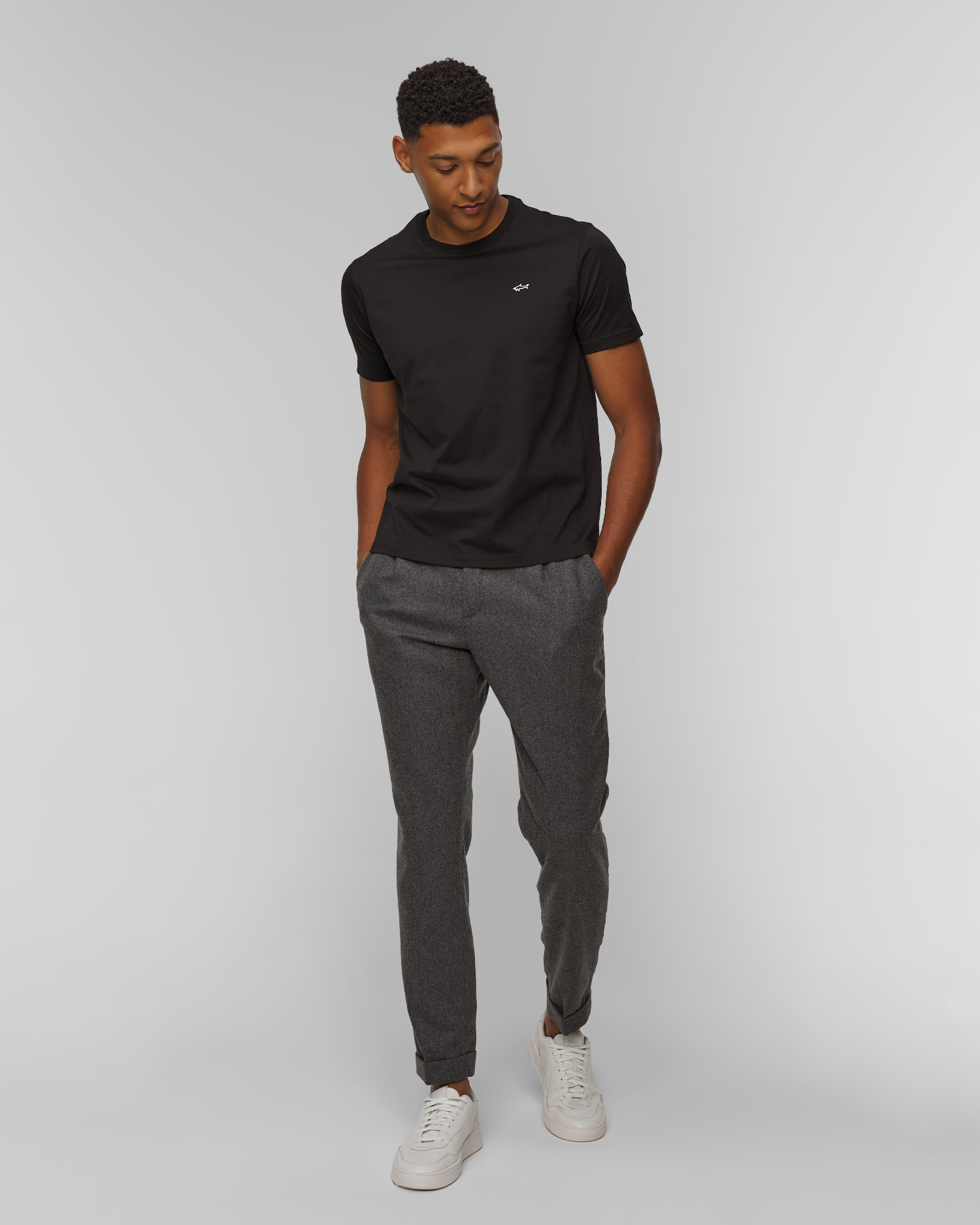 Pánske sivé vlnené nohavice Paul&Shark