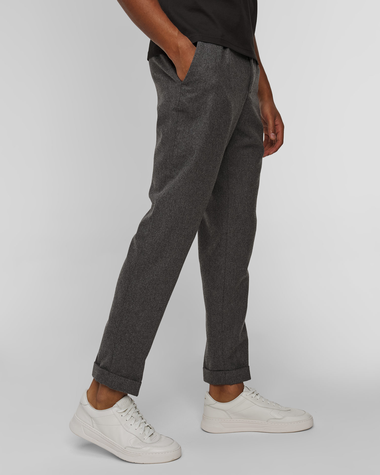 Pánske sivé vlnené nohavice Paul&Shark