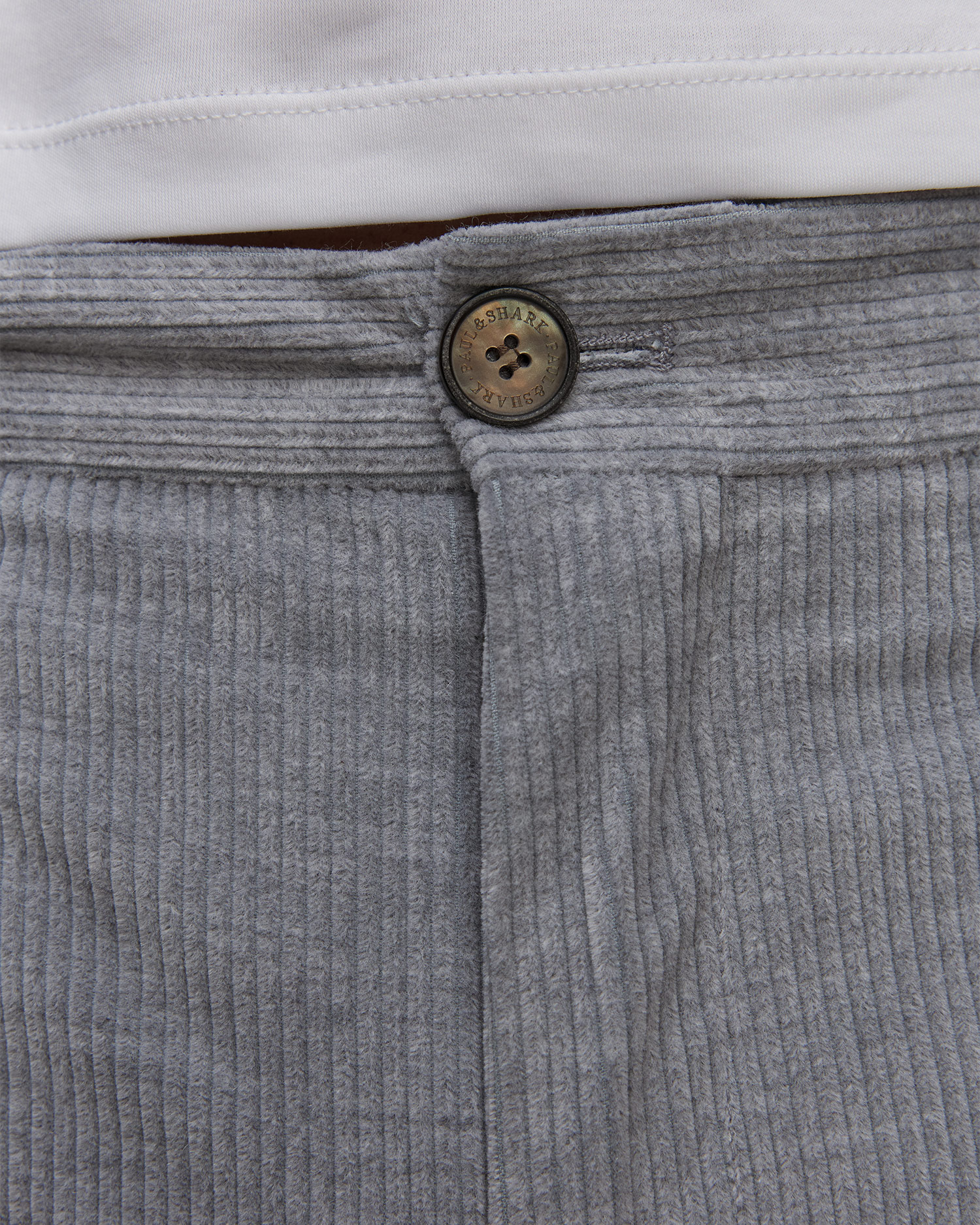 Paul&Shark Herren-Cordhose mit Kaschmir in Grau