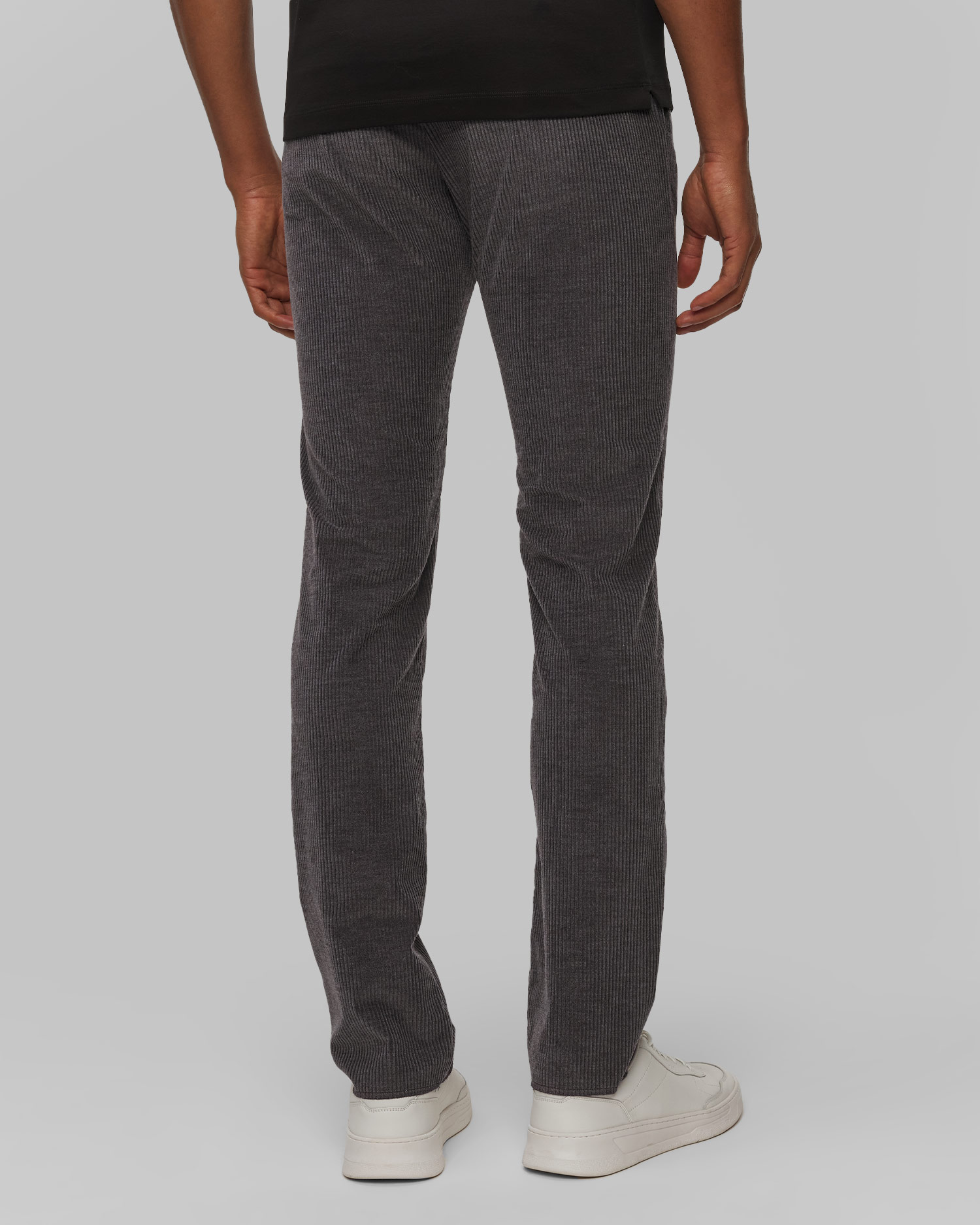 Pánske sivé menčestrové nohavice s kašmírom Paul&Shark