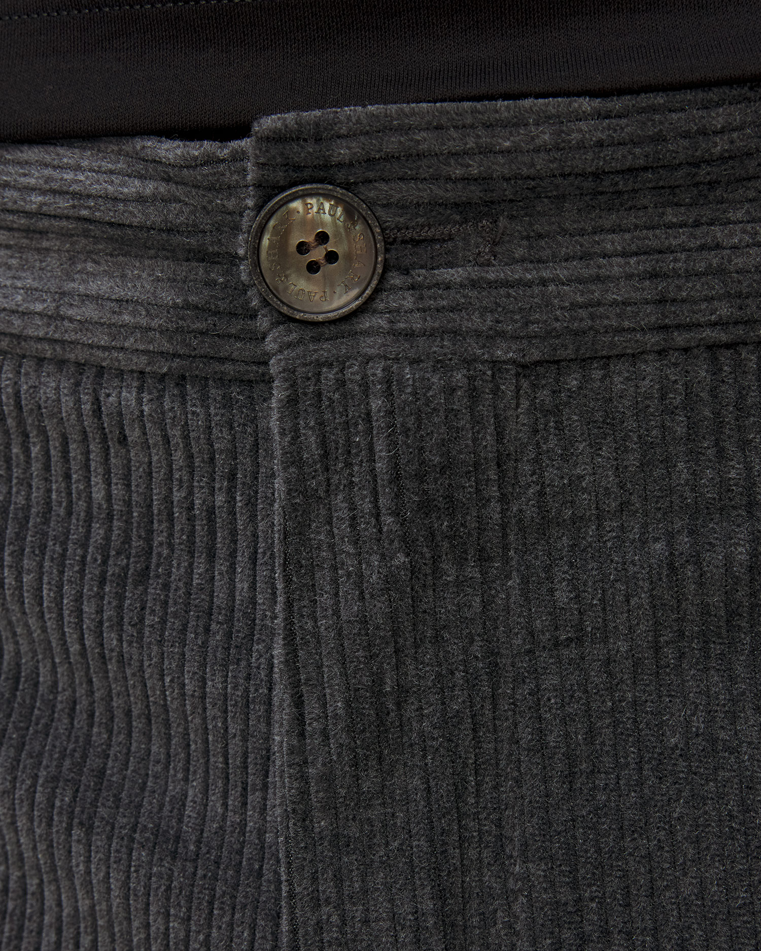 Pánske sivé menčestrové nohavice s kašmírom Paul&Shark