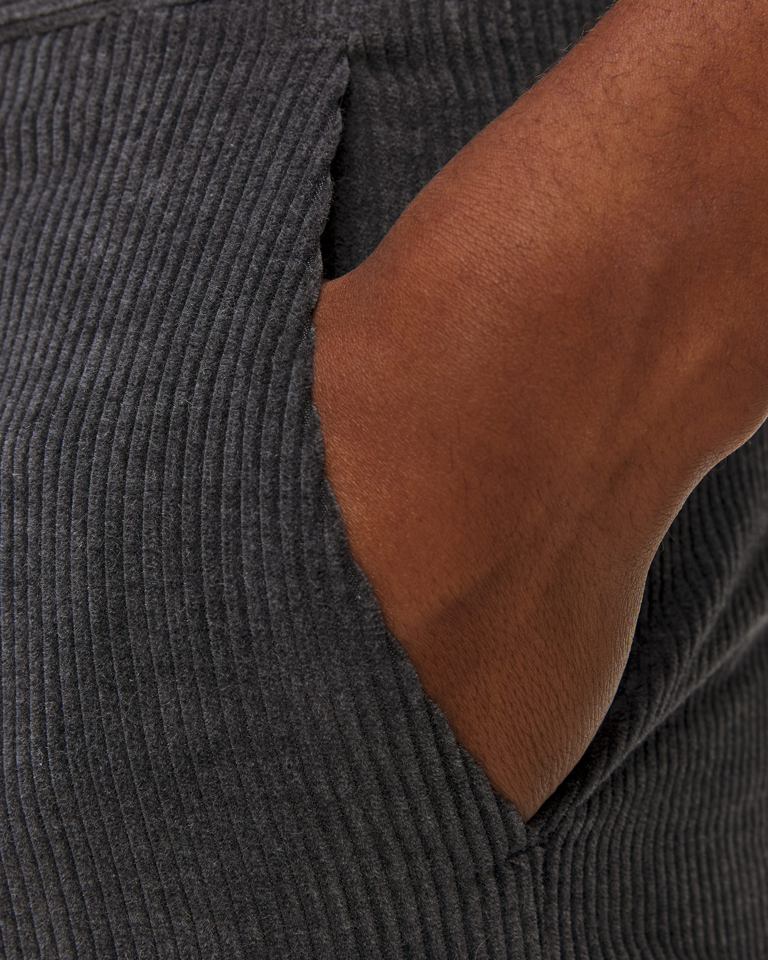 Pánske sivé menčestrové nohavice s kašmírom Paul&Shark