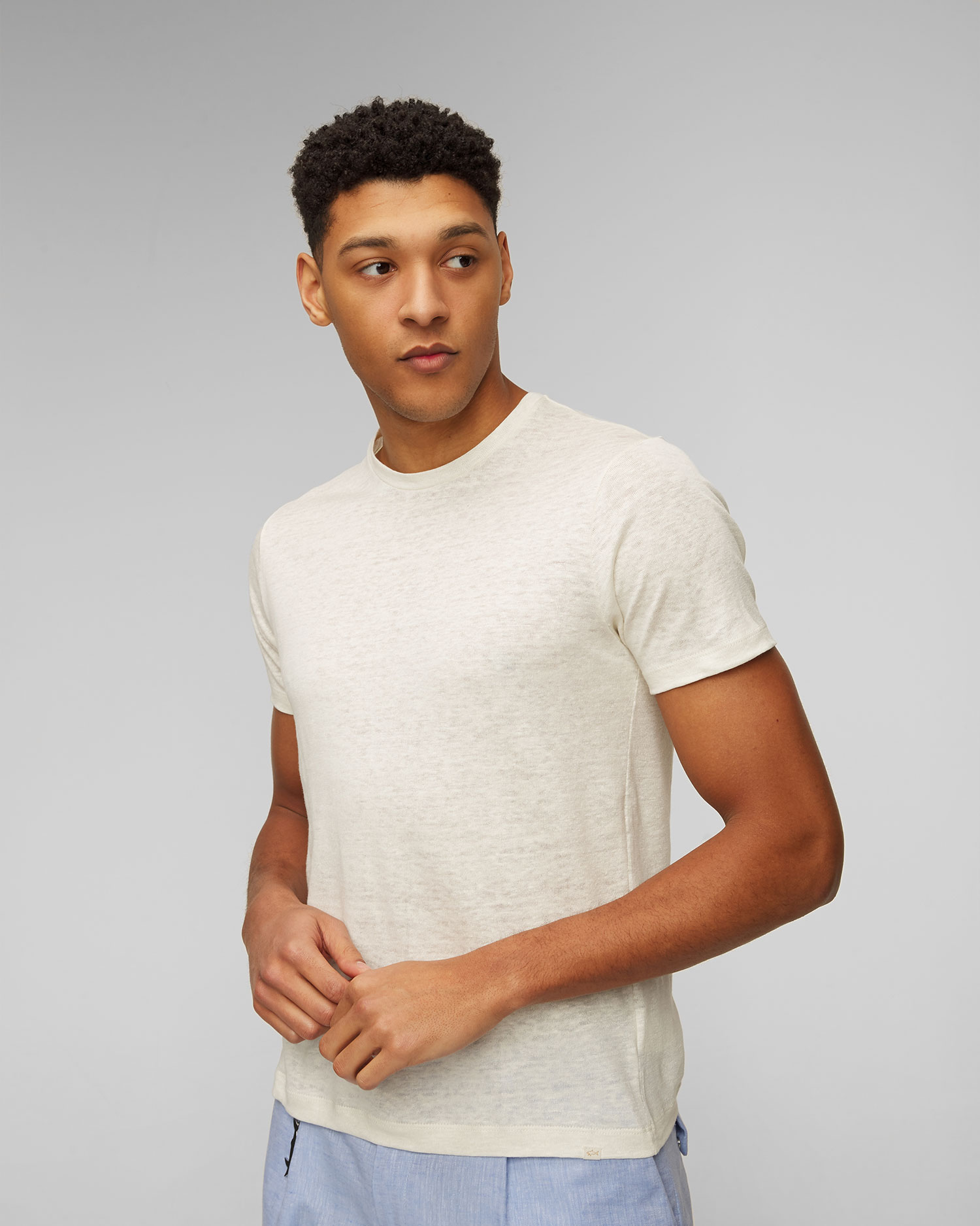 Paul&Shark Leinenshirt für Herren in Weiß