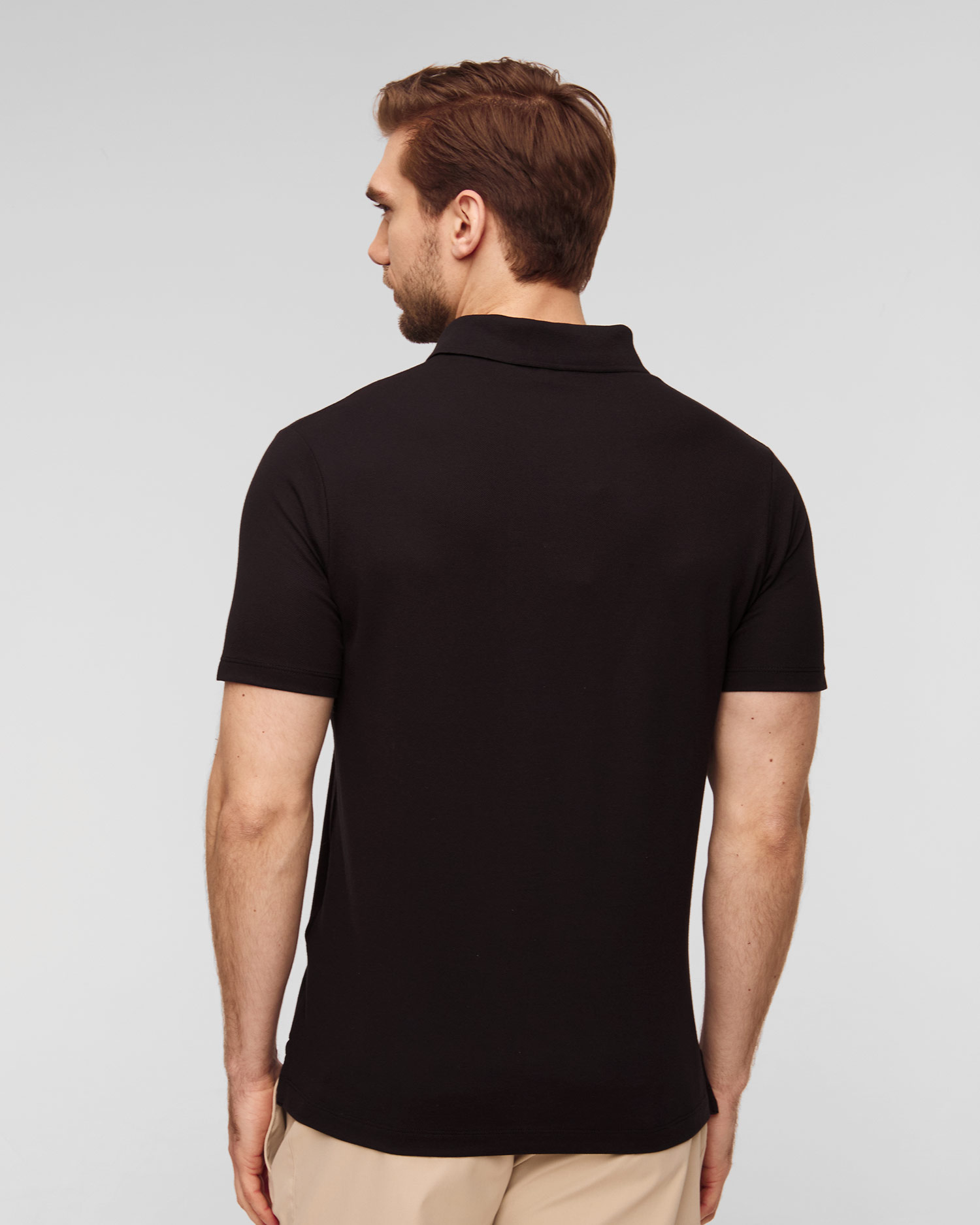 Polo noir pour hommes Paul&Shark