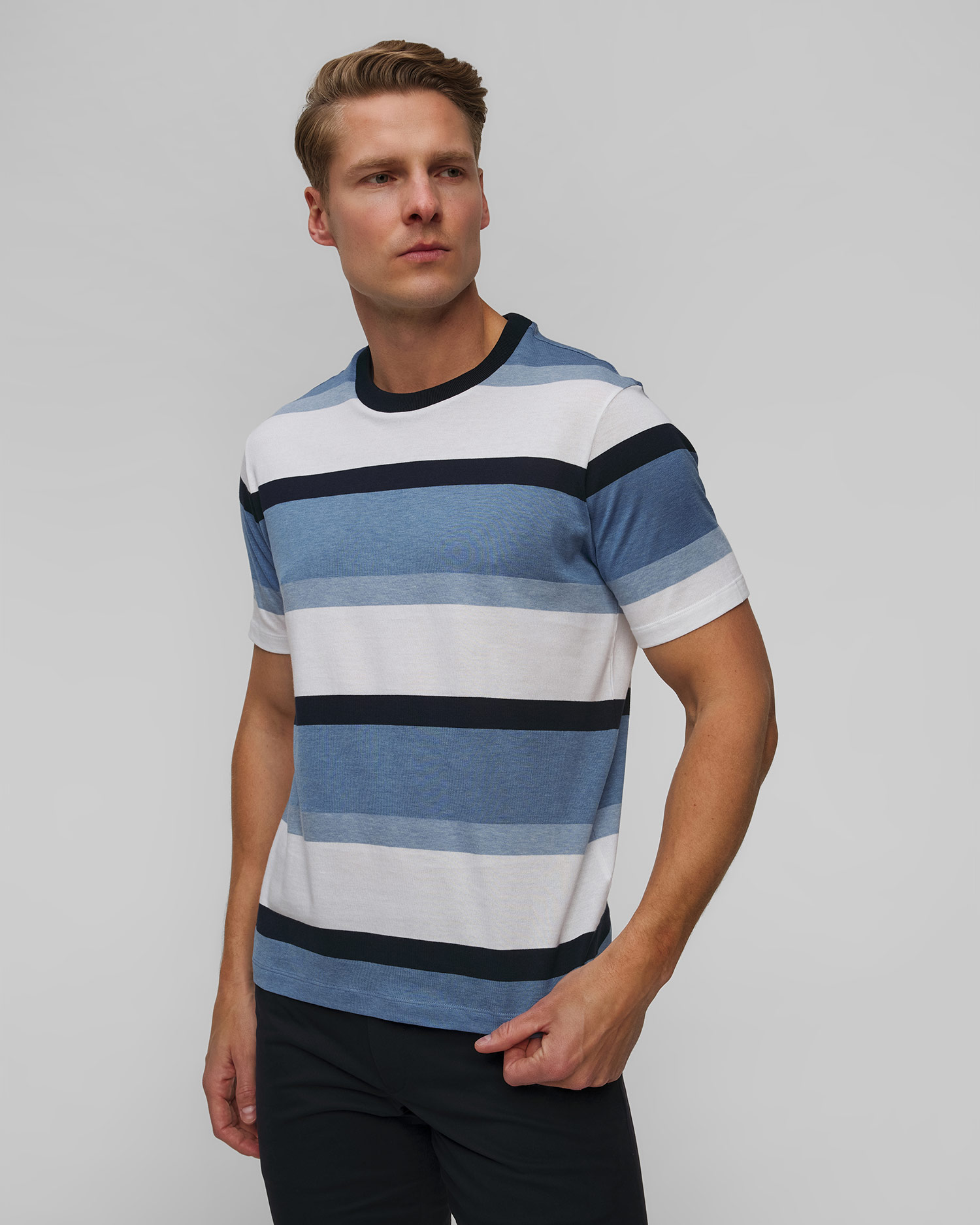 Tricou pentru bărbați cu dungi Paul&Shark