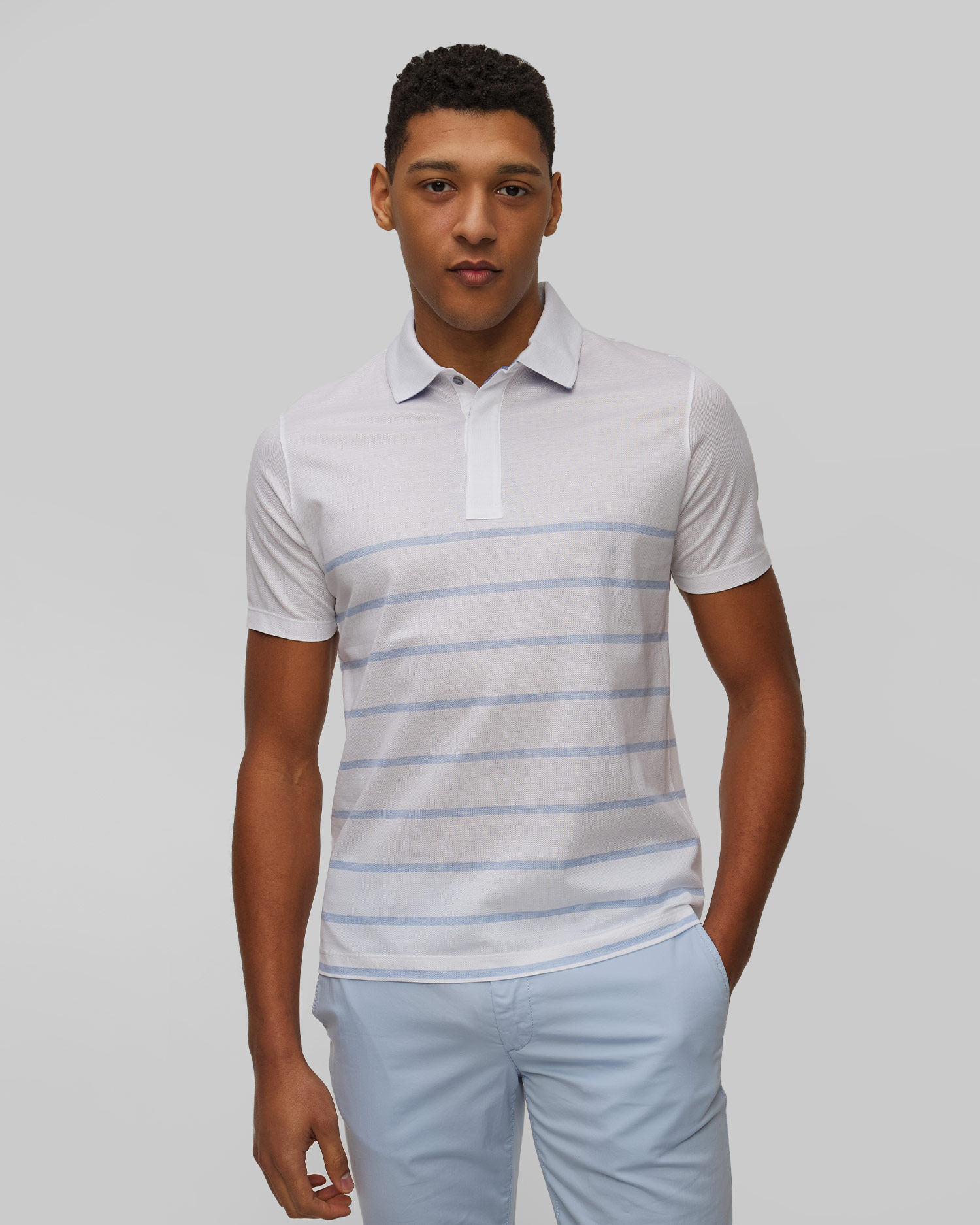 Polo rayé pour hommes Paul&Shark