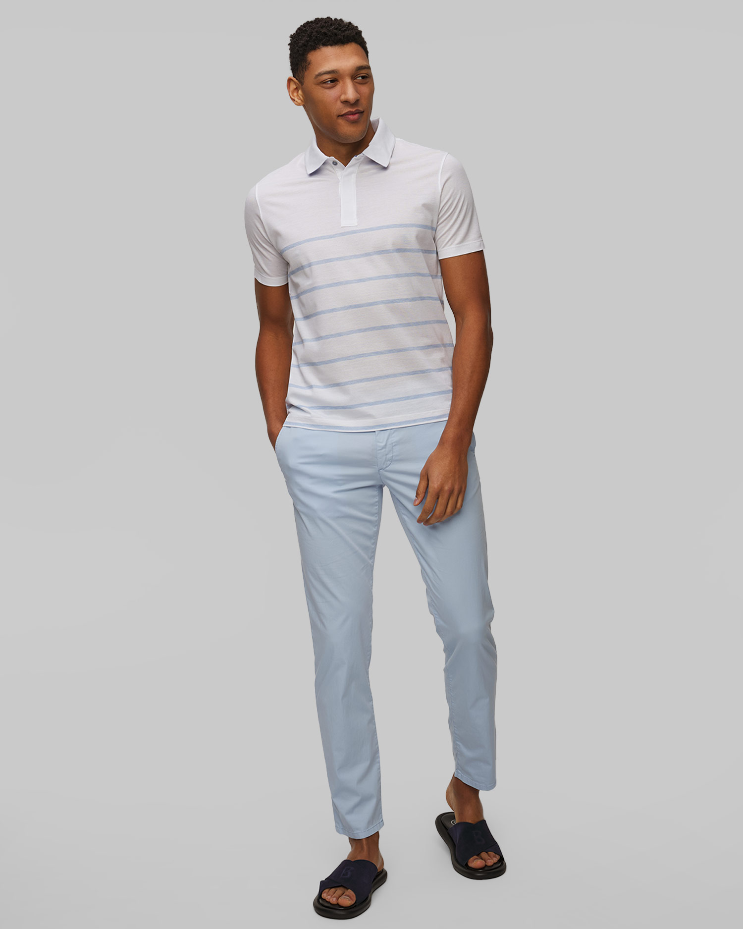 Polo rayé pour hommes Paul&Shark