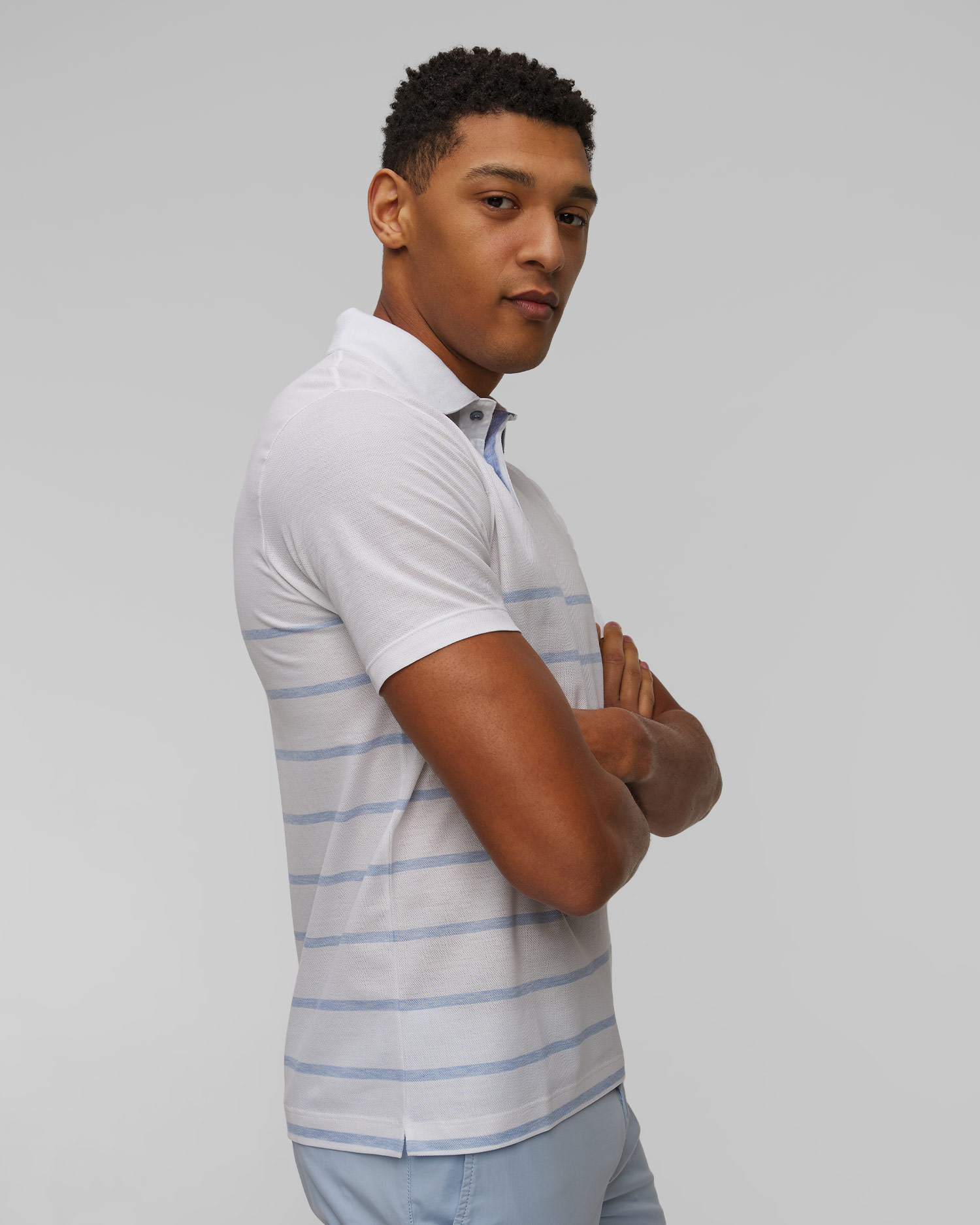 Polo rayé pour hommes Paul&Shark