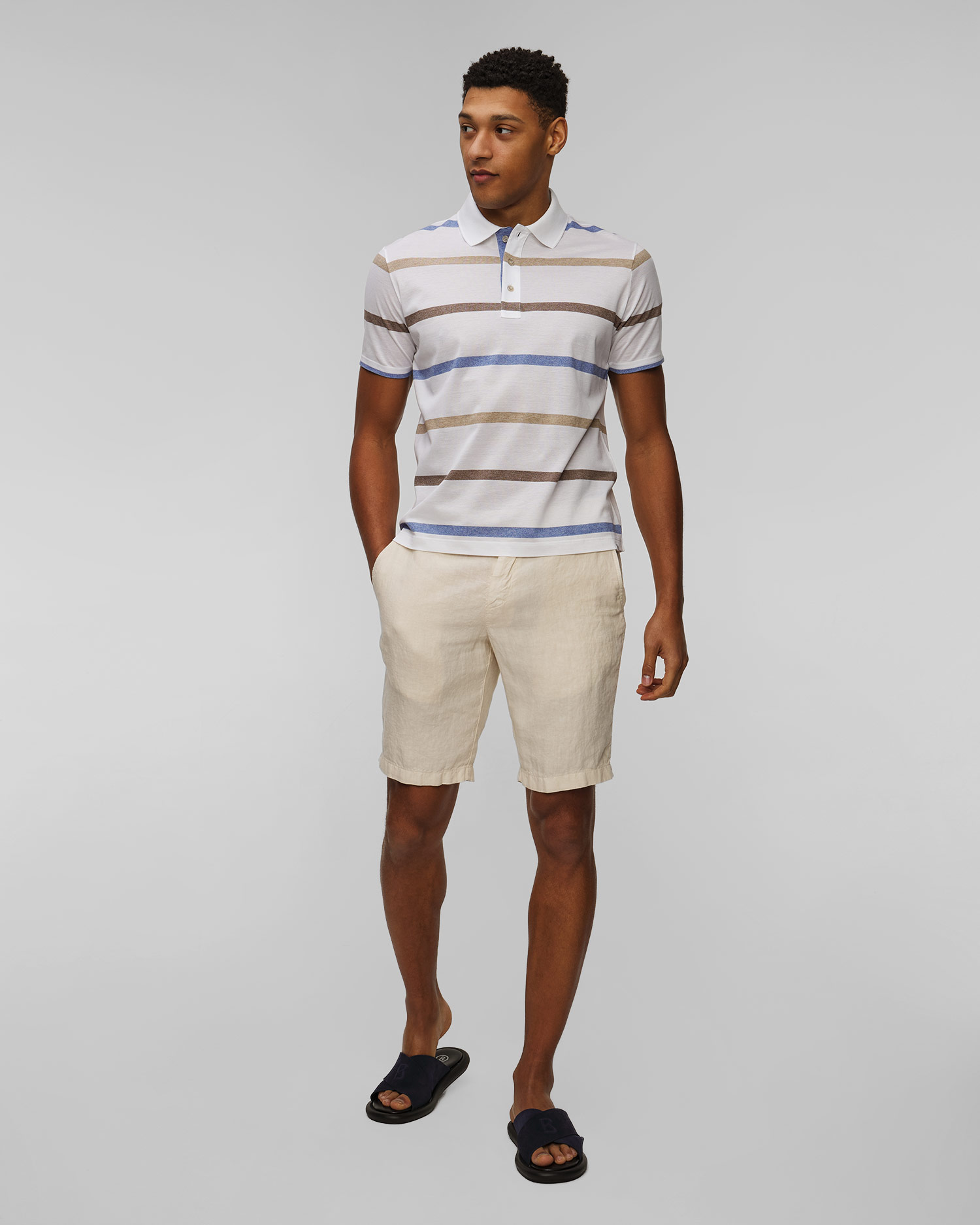 Polo rayé pour hommes Paul&Shark