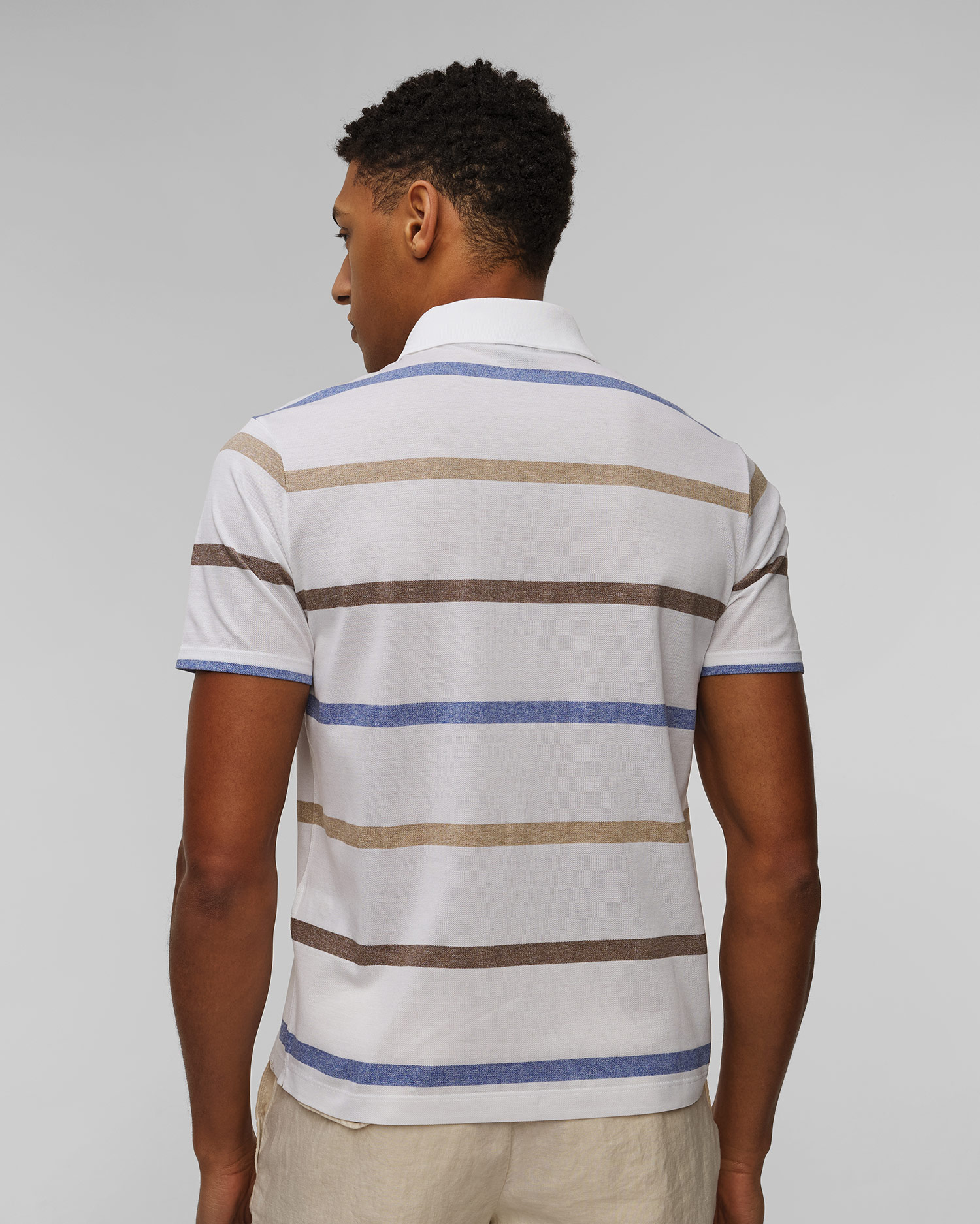 Polo rayé pour hommes Paul&Shark