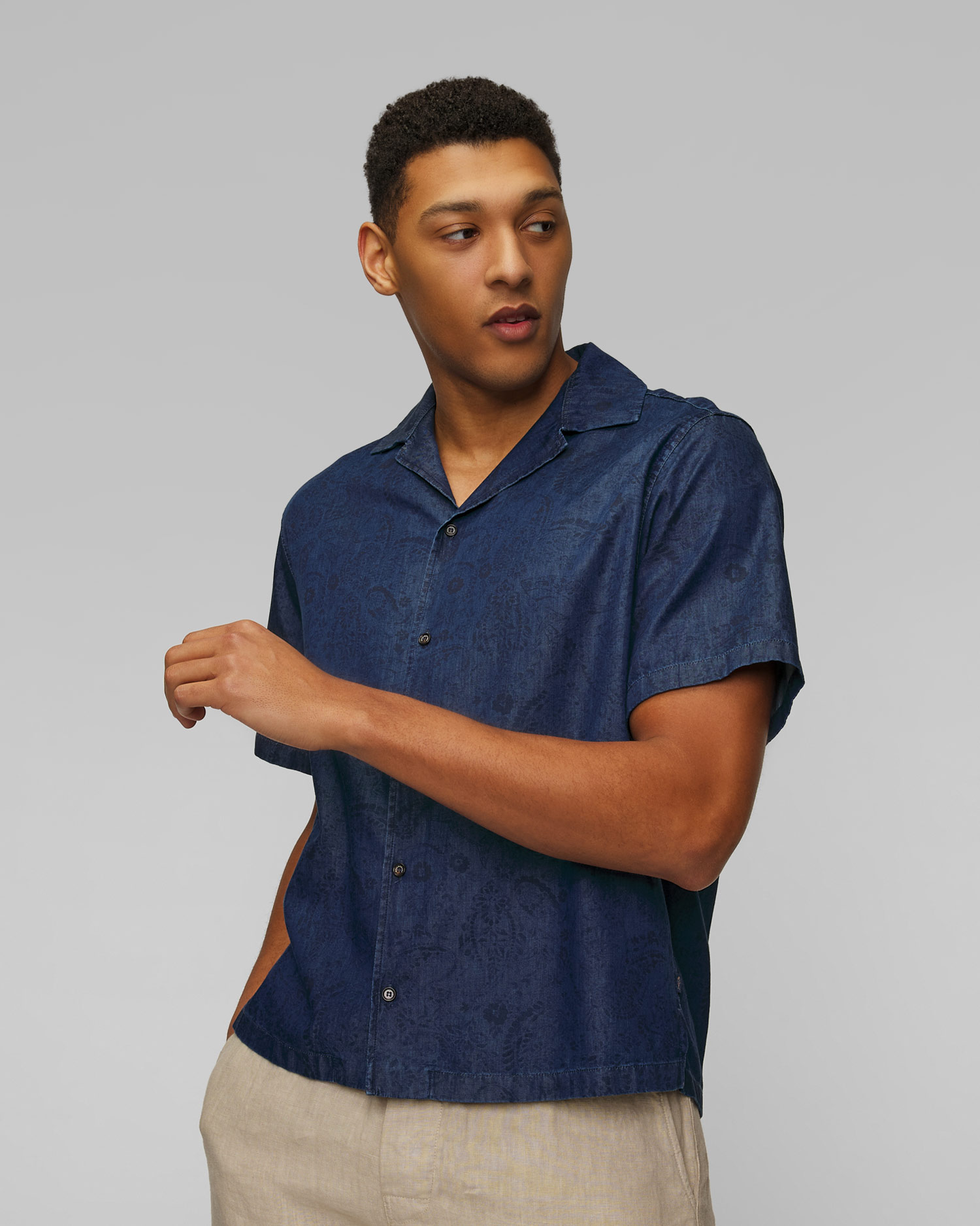 Chemise bleu marine pour hommes Paul&Shark
