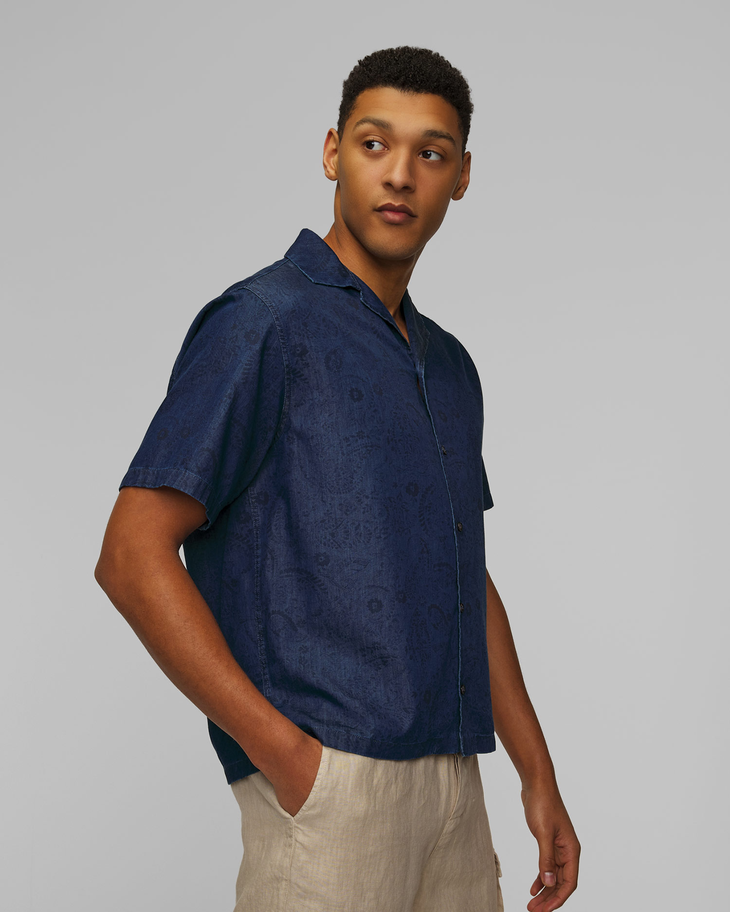 Chemise bleu marine pour hommes Paul&Shark