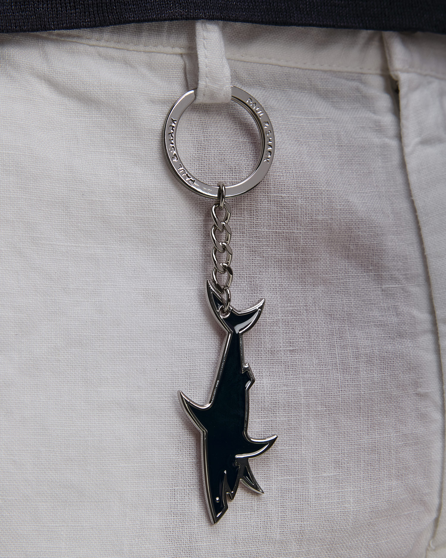 Short en lin blanc pour hommes Paul&Shark