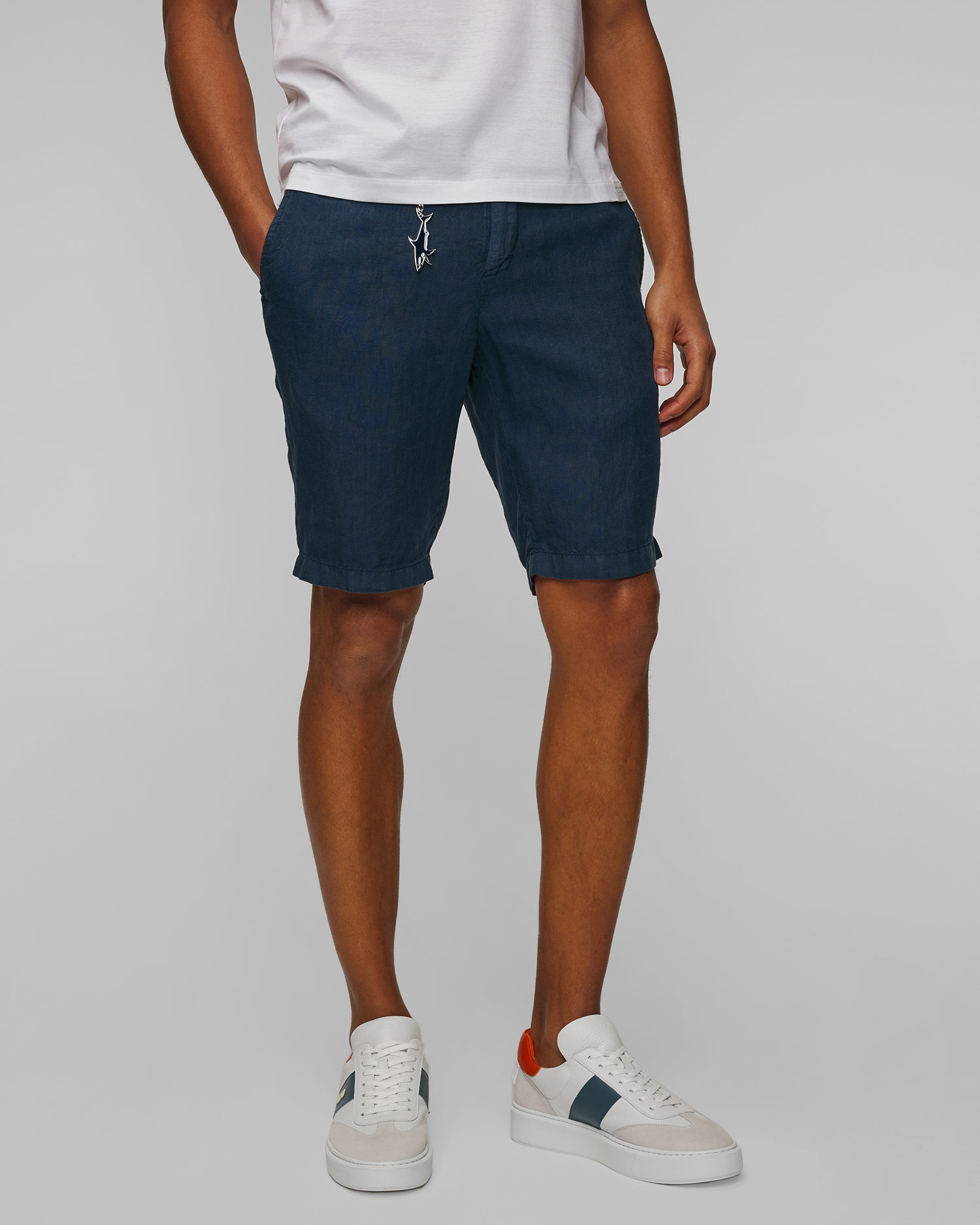 Paul&Shark Leinenshorts in Marineblau