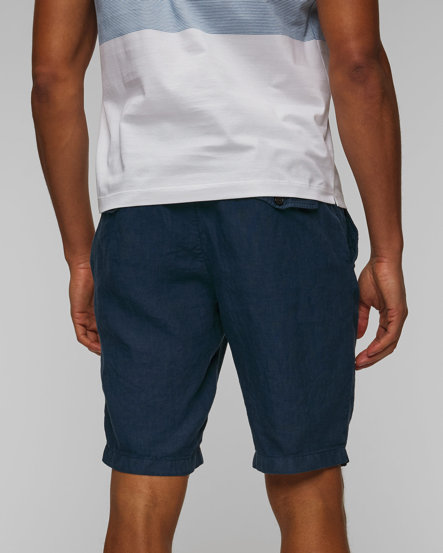 Paul&Shark Leinenshorts in Marineblau