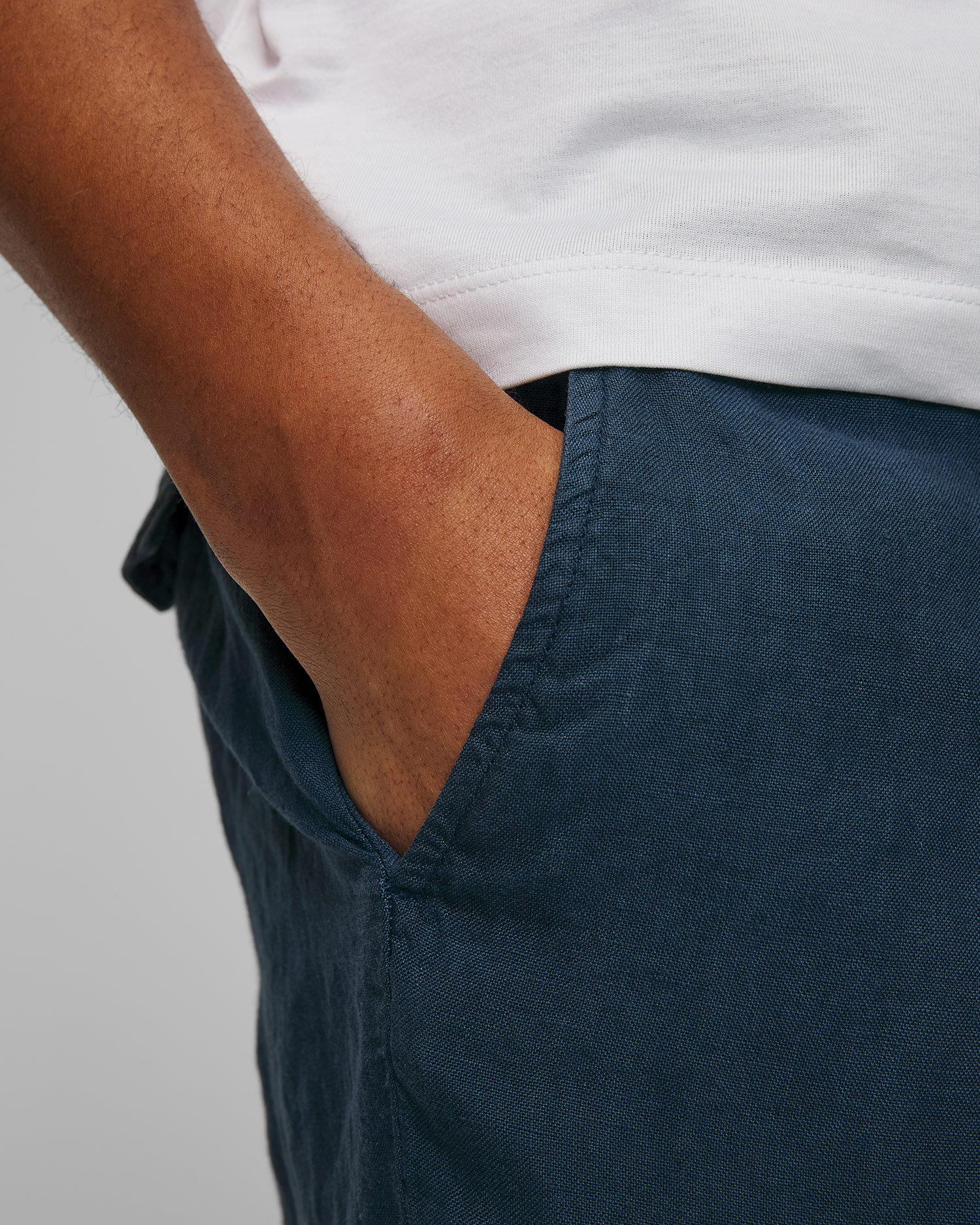 Paul&Shark Leinenshorts in Marineblau