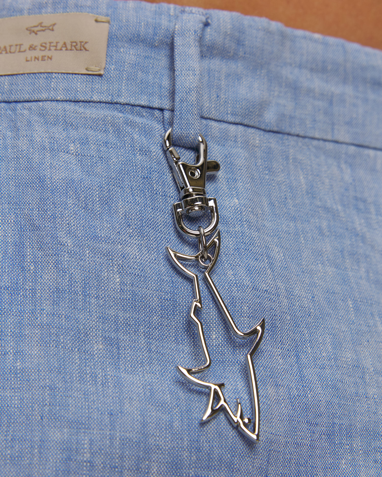 Pantaloni scurți din in pentru bărbați Paul&Shark