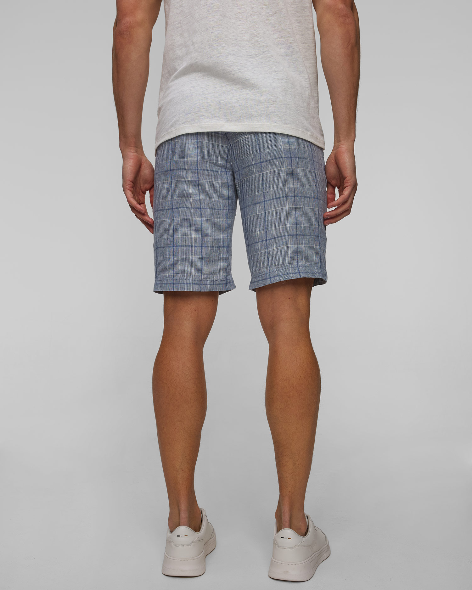 Pantaloni scurți din in pentru bărbați Paul&Shark