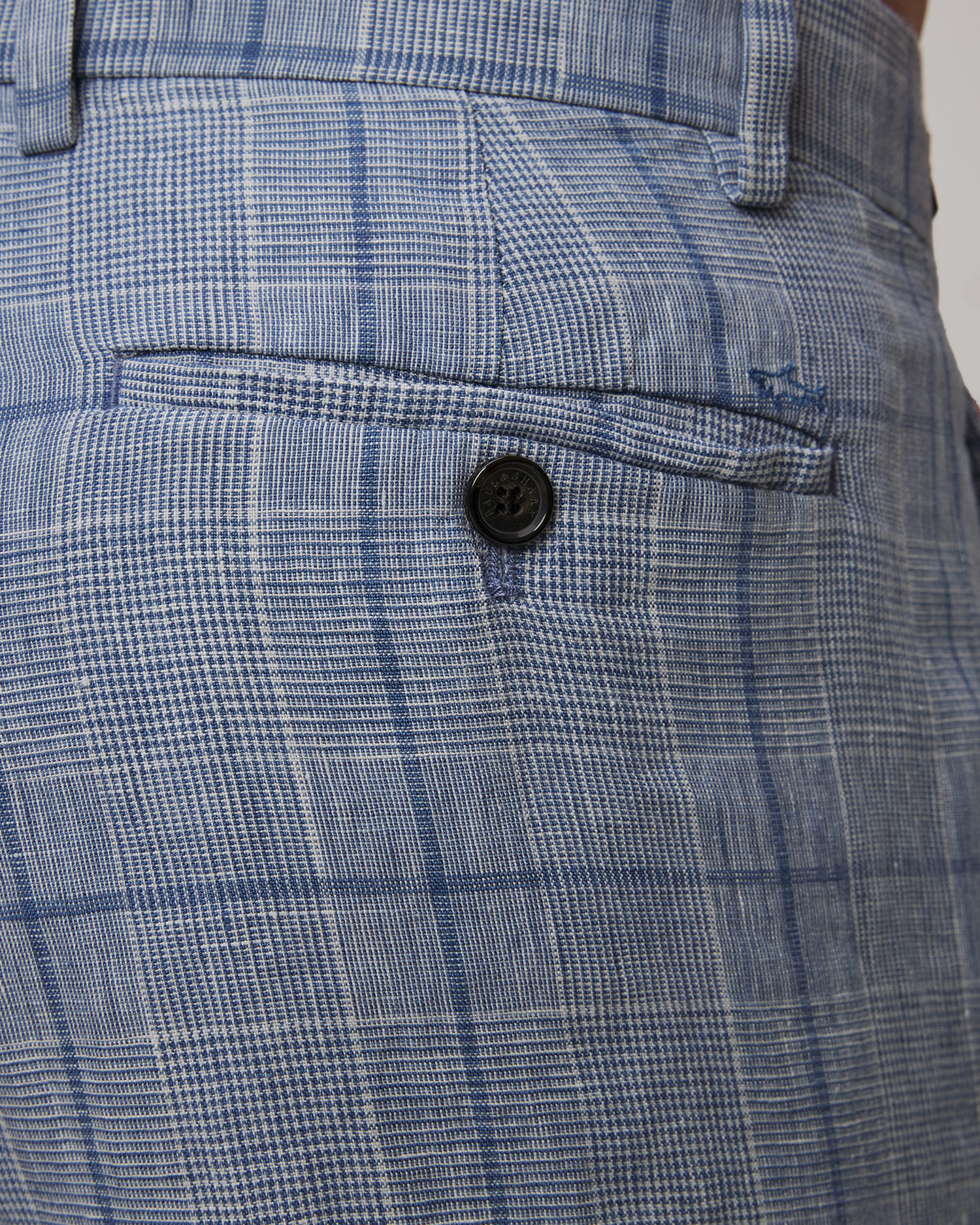 Pantaloni scurți din in pentru bărbați Paul&Shark