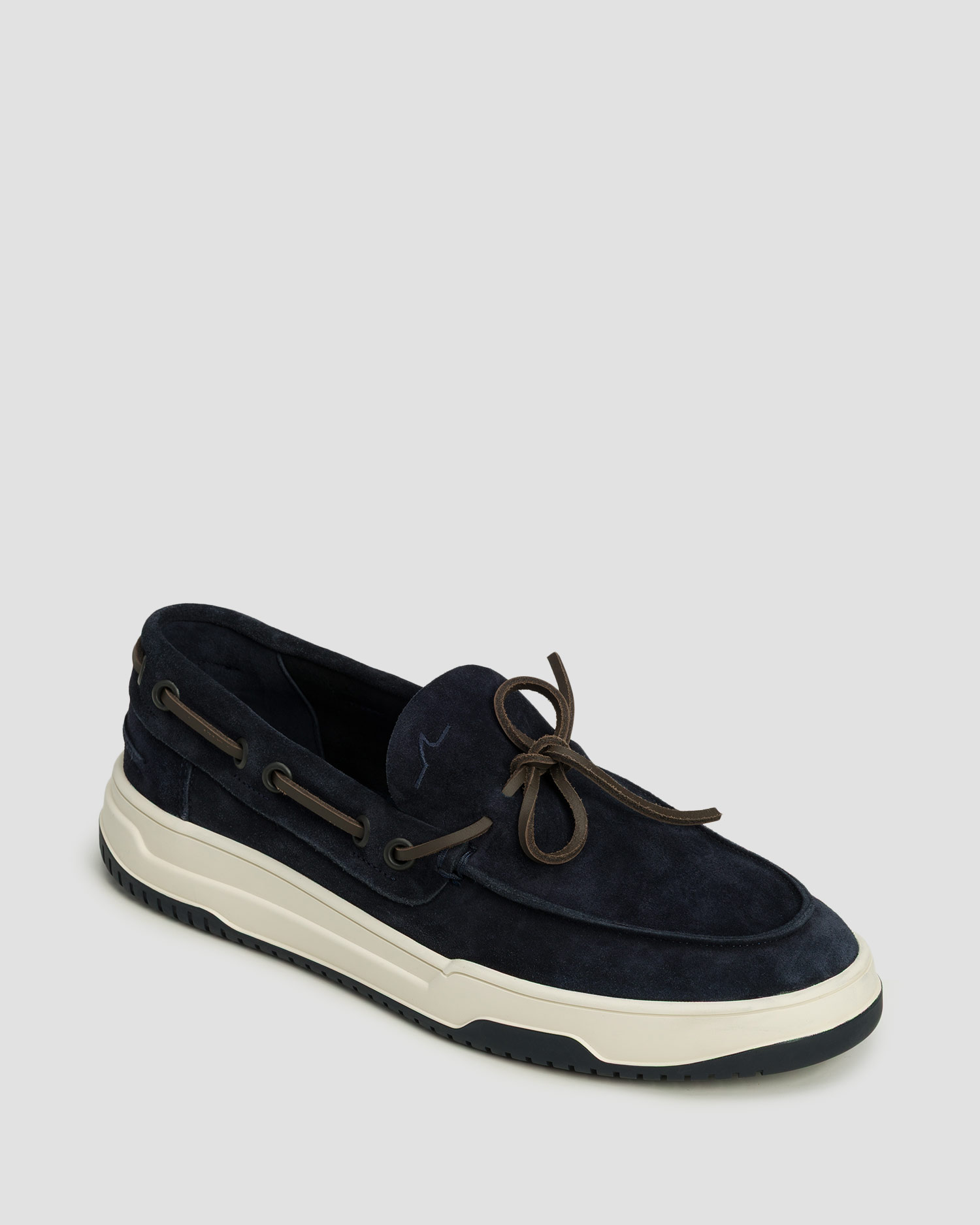 Pantofi laofer din piele de căprioară pentru bărbați Paul&Shark Yacht Club bleumarin, Culoare/Model: Granatowy