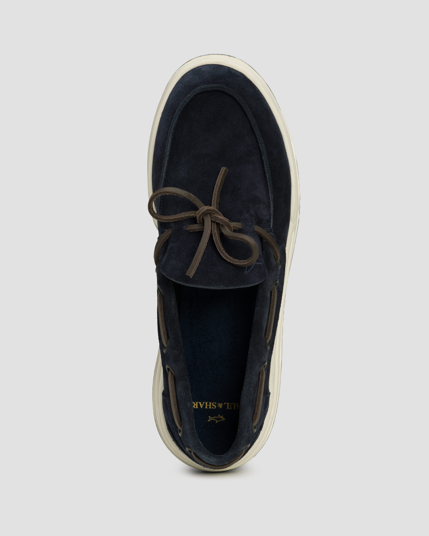 Pantofi laofer din piele de căprioară pentru bărbați Paul&Shark Yacht Club bleumarin