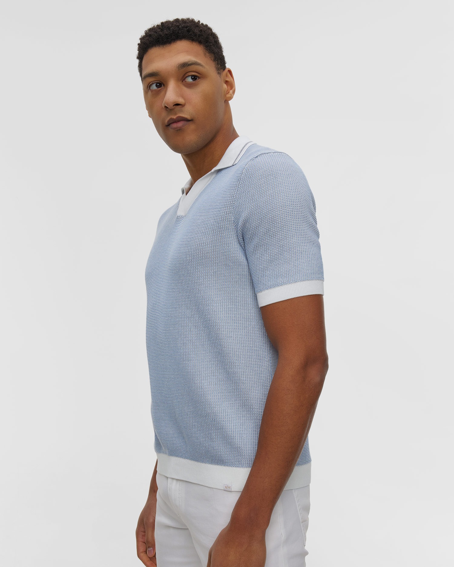 Světle modrá pánská polokošile Paul&Shark