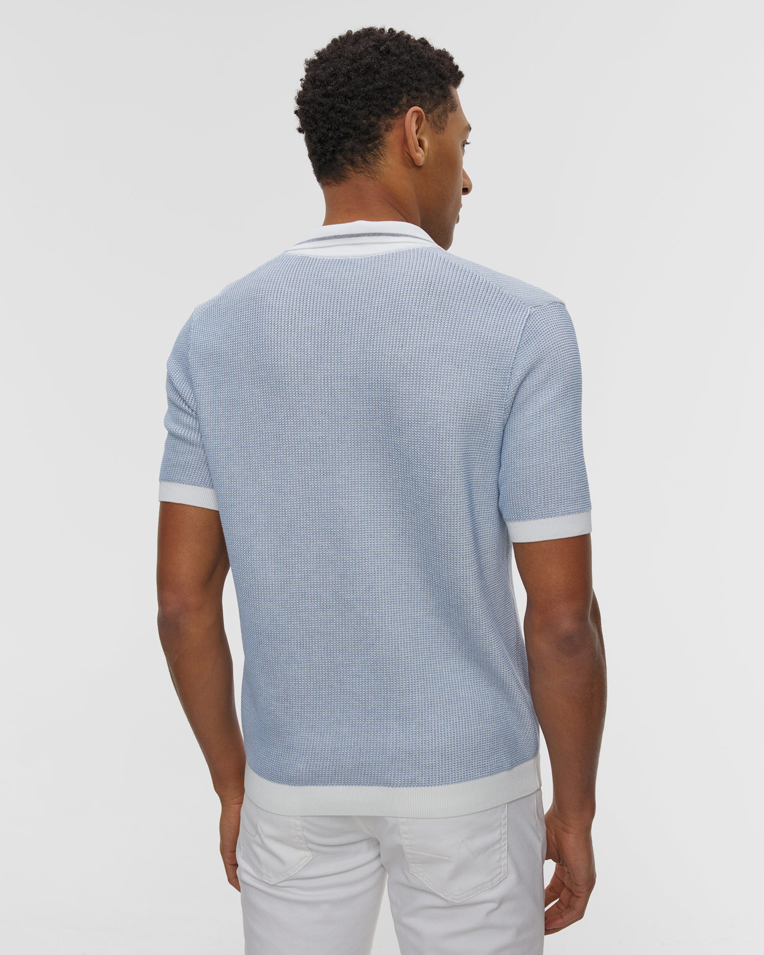 Světle modrá pánská polokošile Paul&Shark