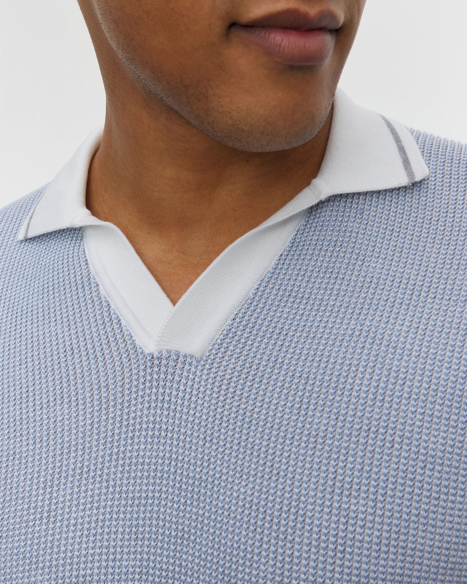 Světle modrá pánská polokošile Paul&Shark