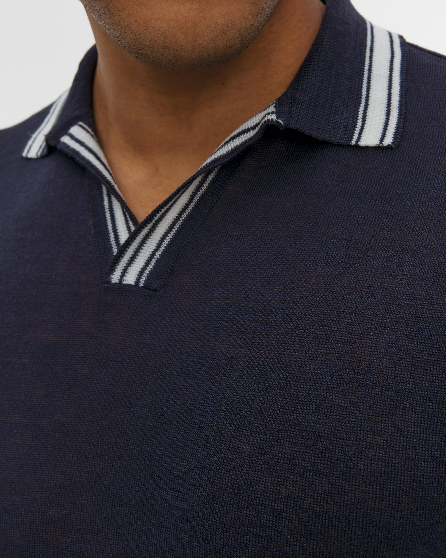 Lněná pánská polokošile Paul&Shark