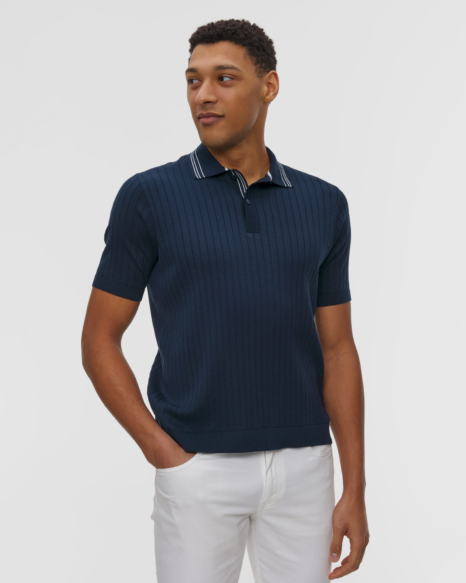 Tmavě modrá pánská polokošile Paul&Shark