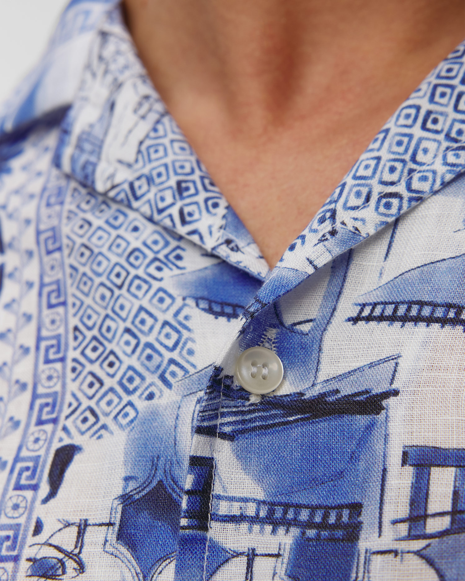 Men's short sleeve linen shirt Paul&Shark