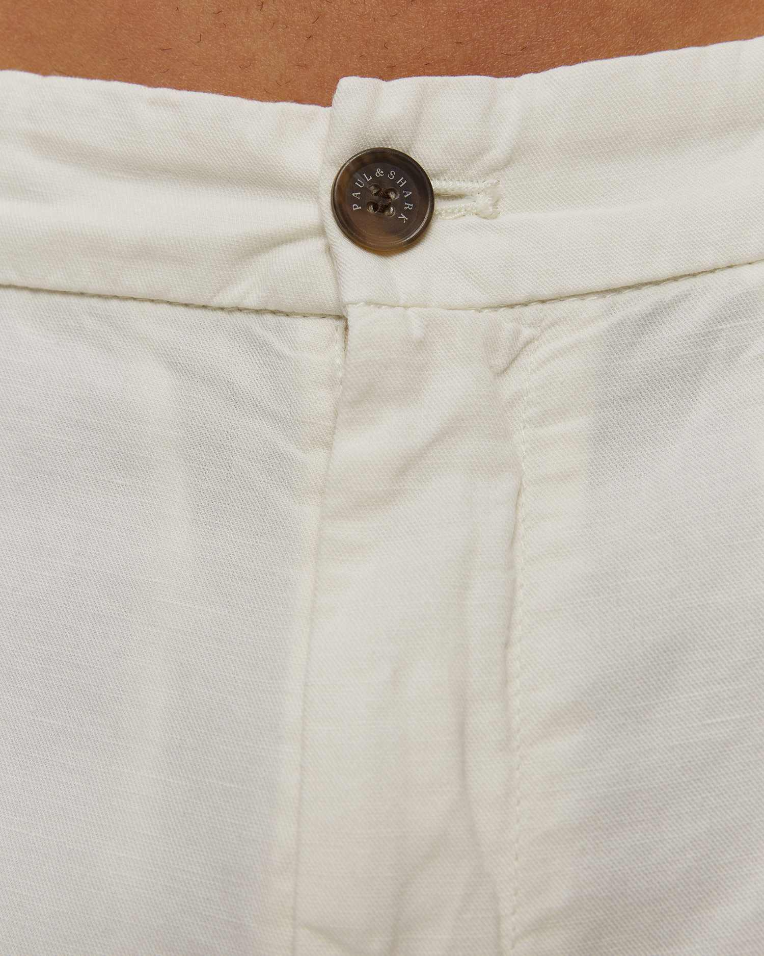 Beżowe szorty męskie z lnem Paul&Shark