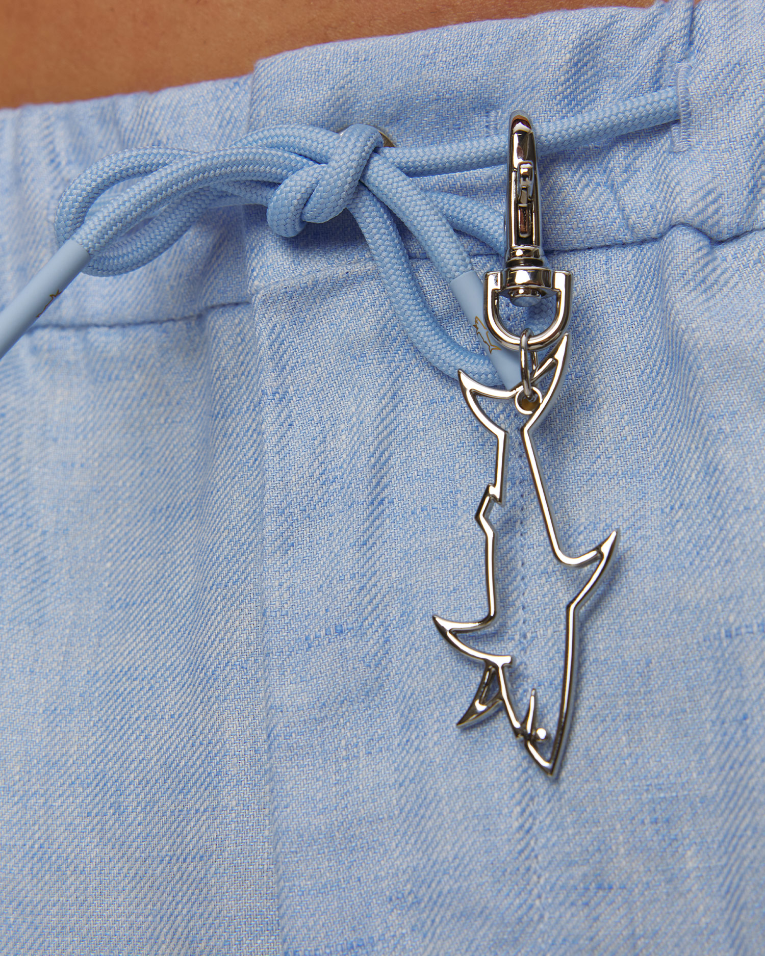 Pantaloni scurți albaștri din in pentru bărbați Paul&Shark